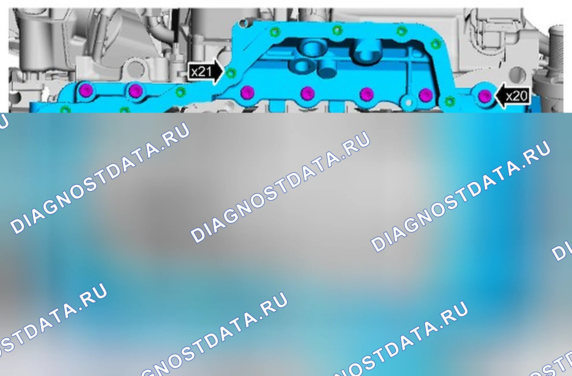 Разборка двигателя. Ford Grand C-MAX II