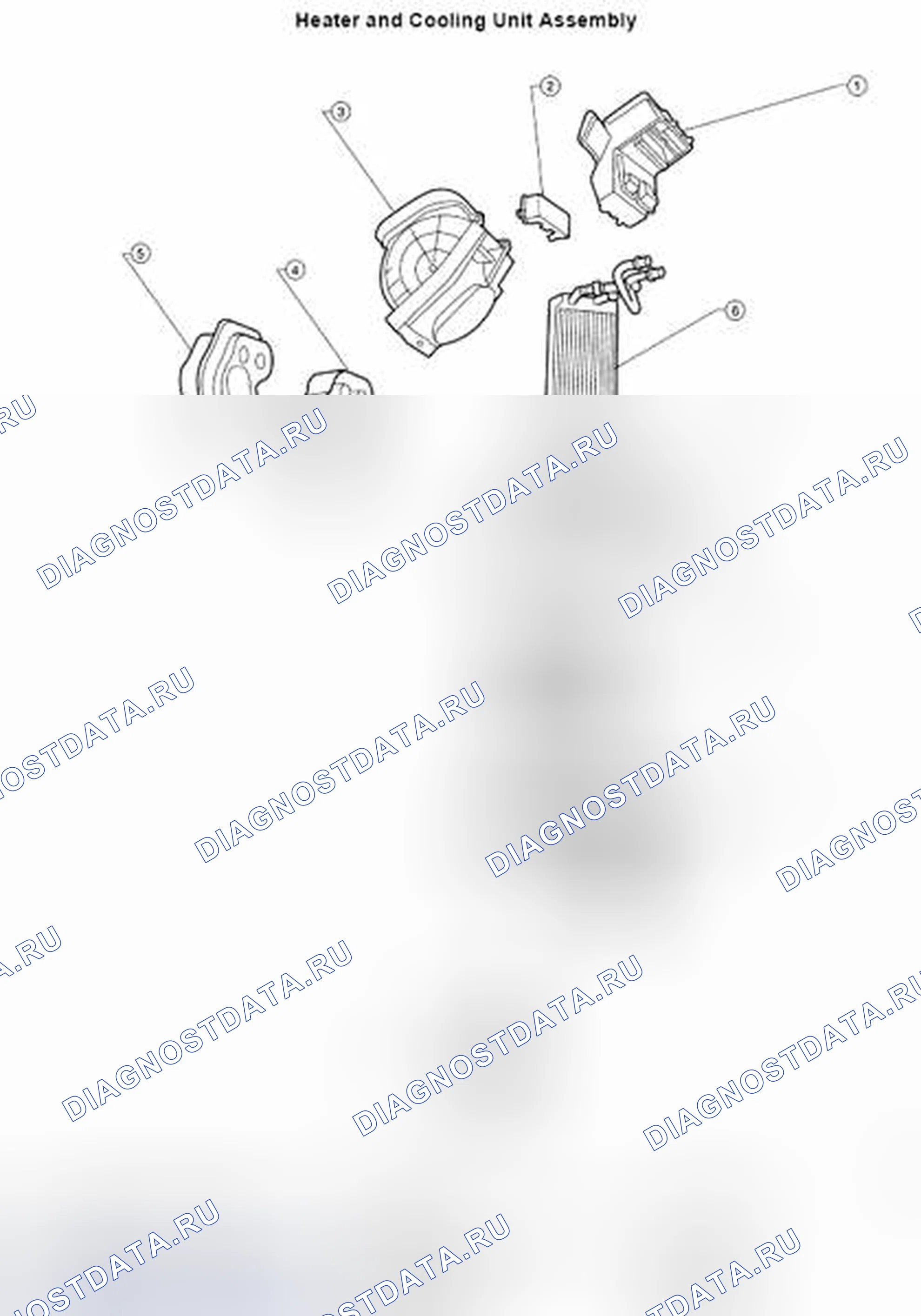 Рис. 52: Идентификация испарителя. Nissan Pathfinder III