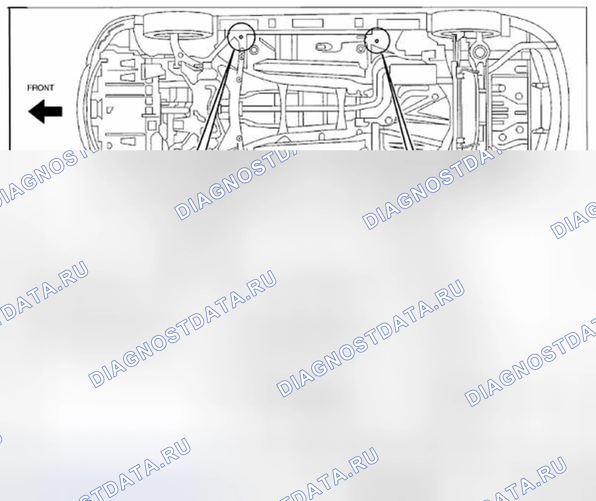 Рис. 57: Положение крепления транспортного средства. Honda CR-V IV рестайлинг
