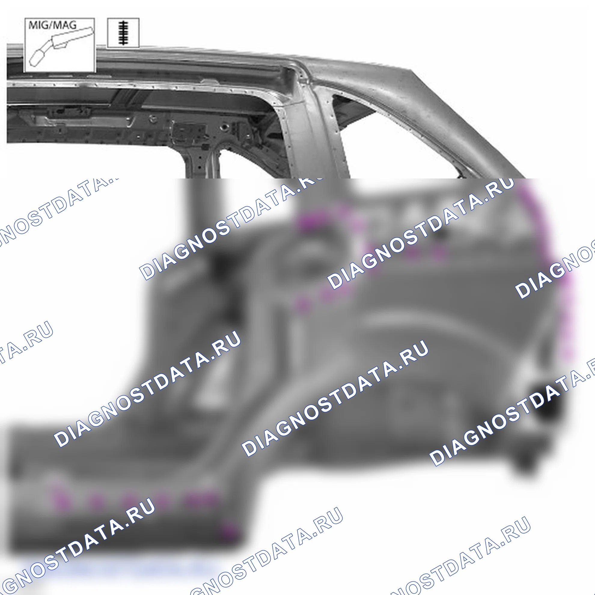 Как снять и установить левую панель задней боковой части кузова. Ford Grand C-MAX II рестайлинг