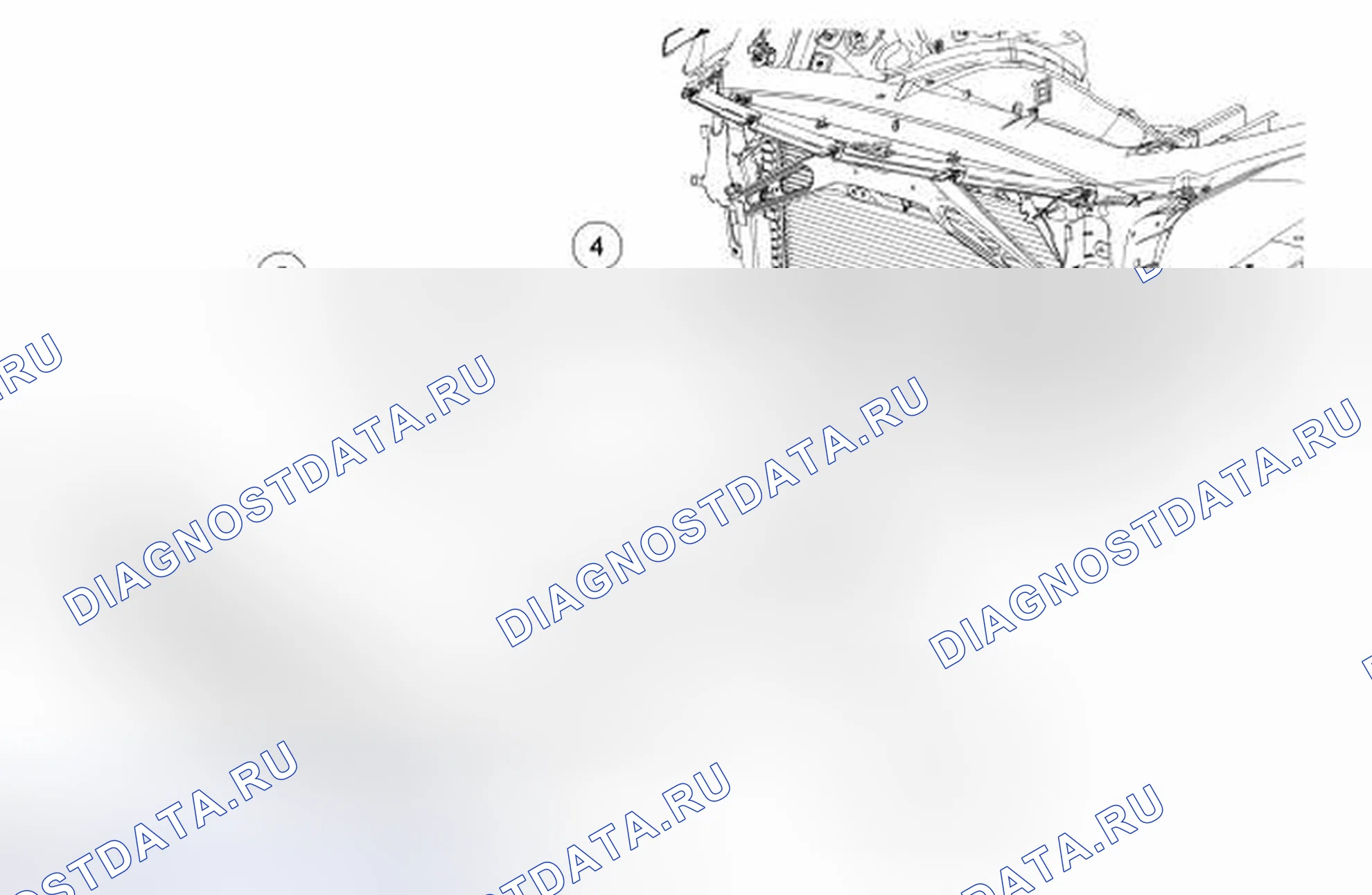 Рис. 23: Бампер - передний. Hyundai Lantra II рестайлинг