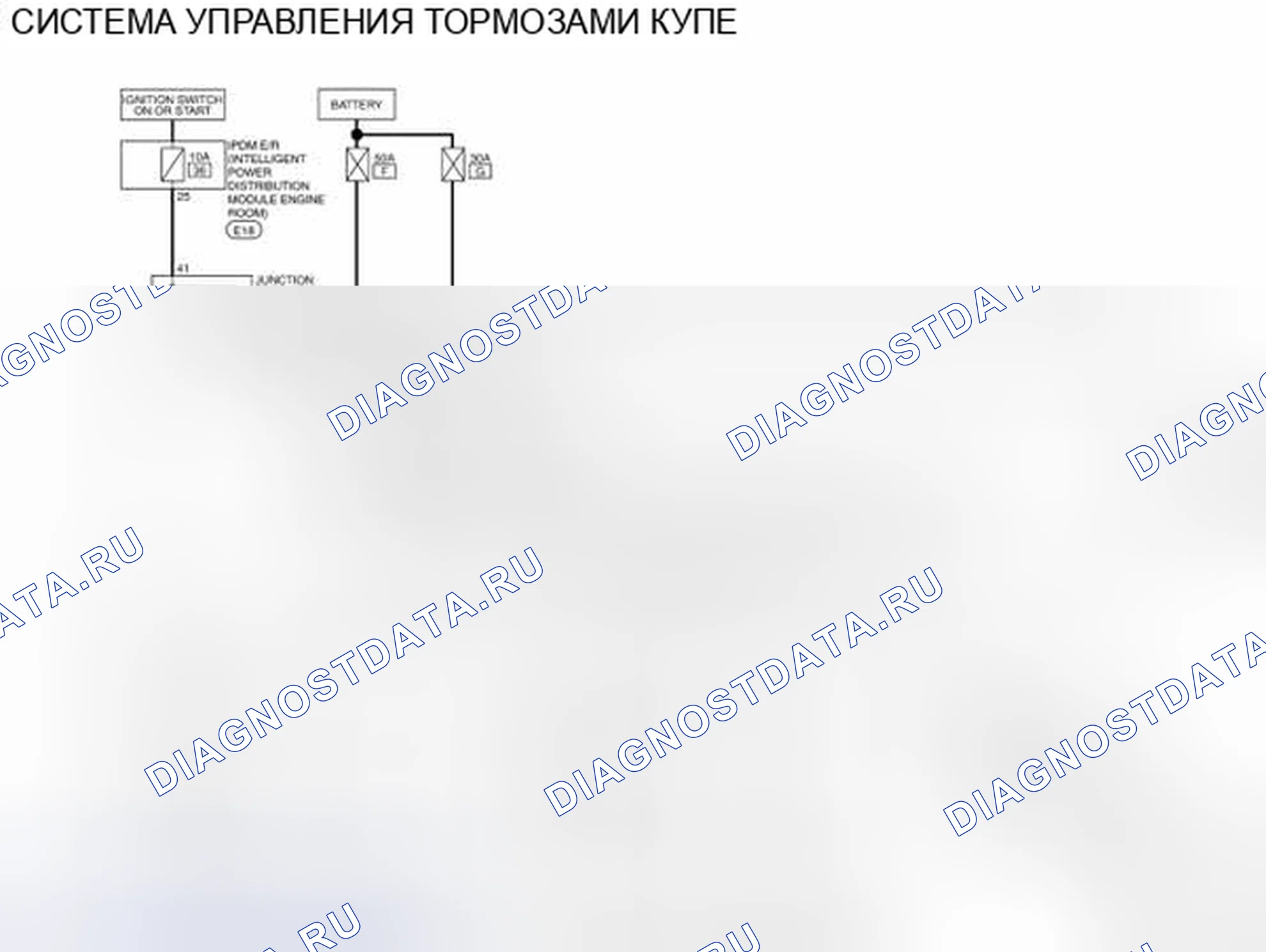 Рис. 26: электросхема - купе. Nissan Altima L32 рестайлинг