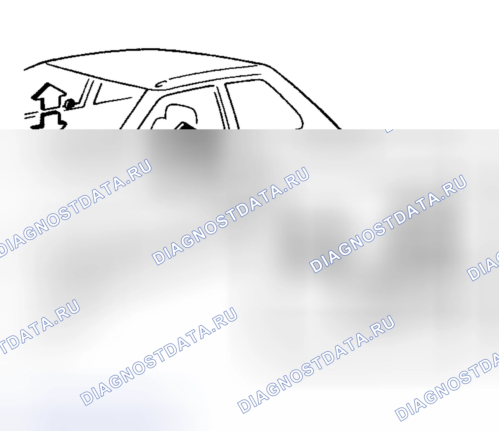 Рис. 10: Блокировка и разблокировка с помощью кнопки блокировки двери. Mazda Demio IDJ