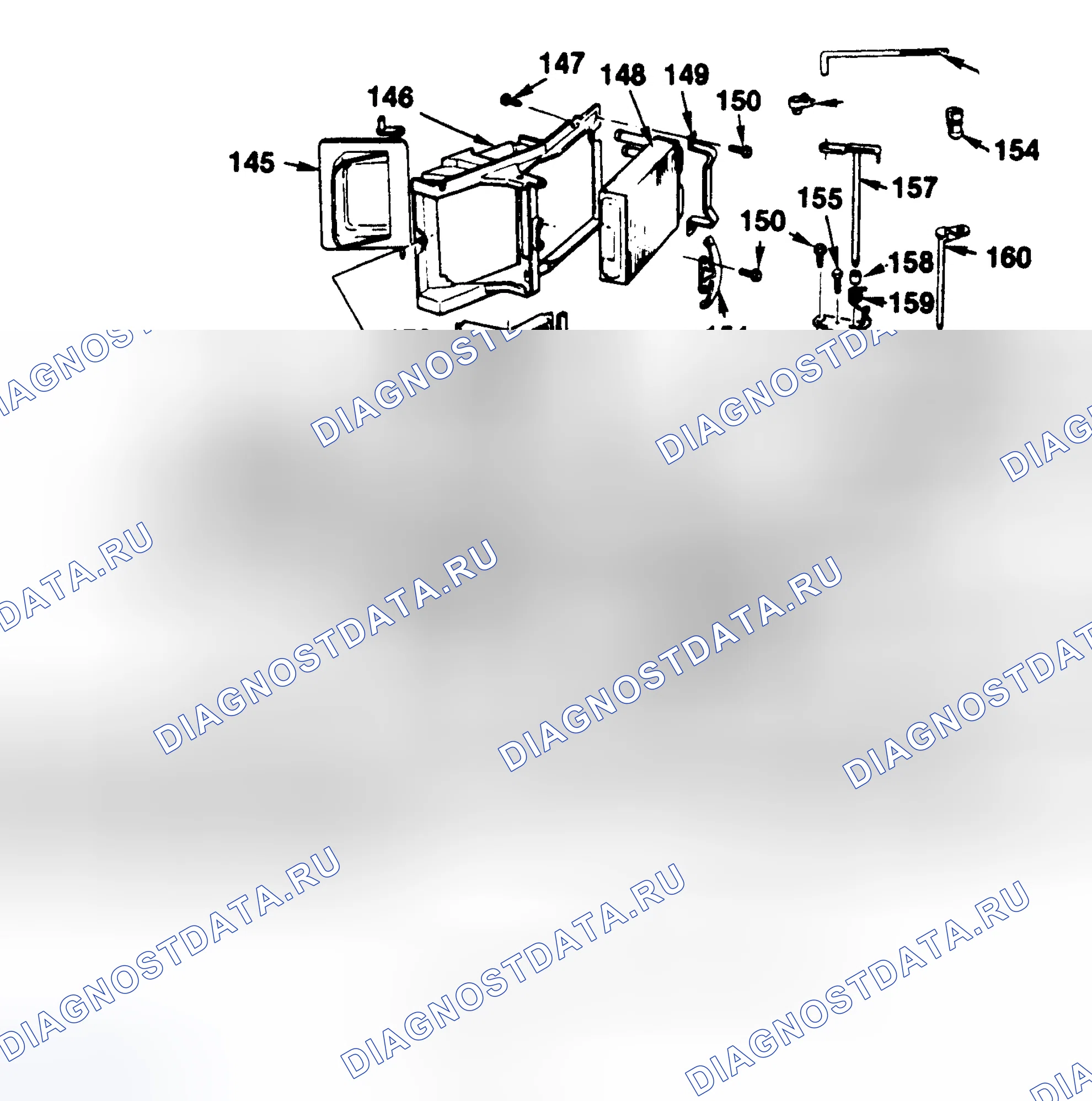 Рис. 2: Разнесенный вид модуля ОВКВ. Chevrolet Suburban V1500 
