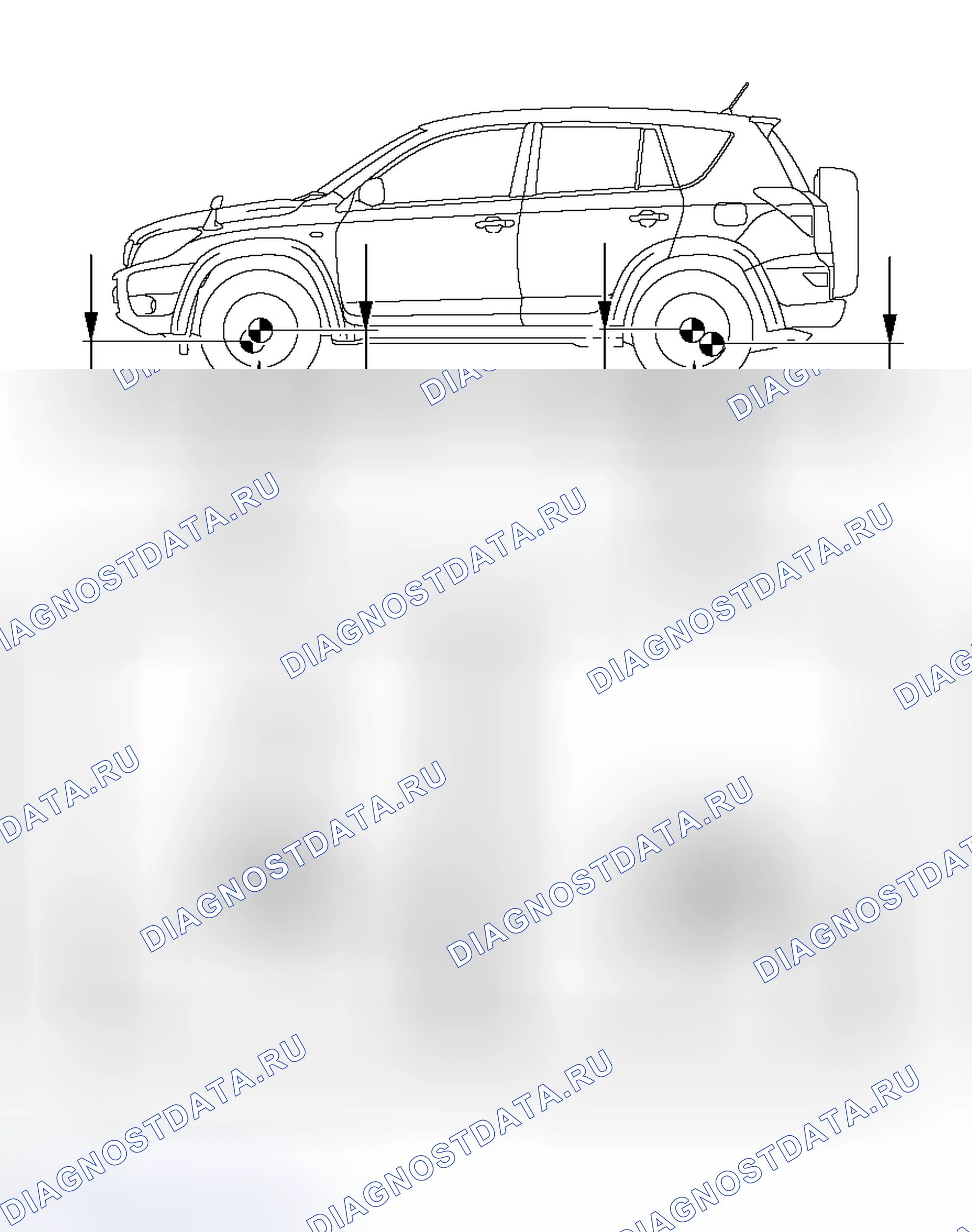 Рис. 1: РЕГУЛИРОВКА передней подвески. Toyota RAV4 III