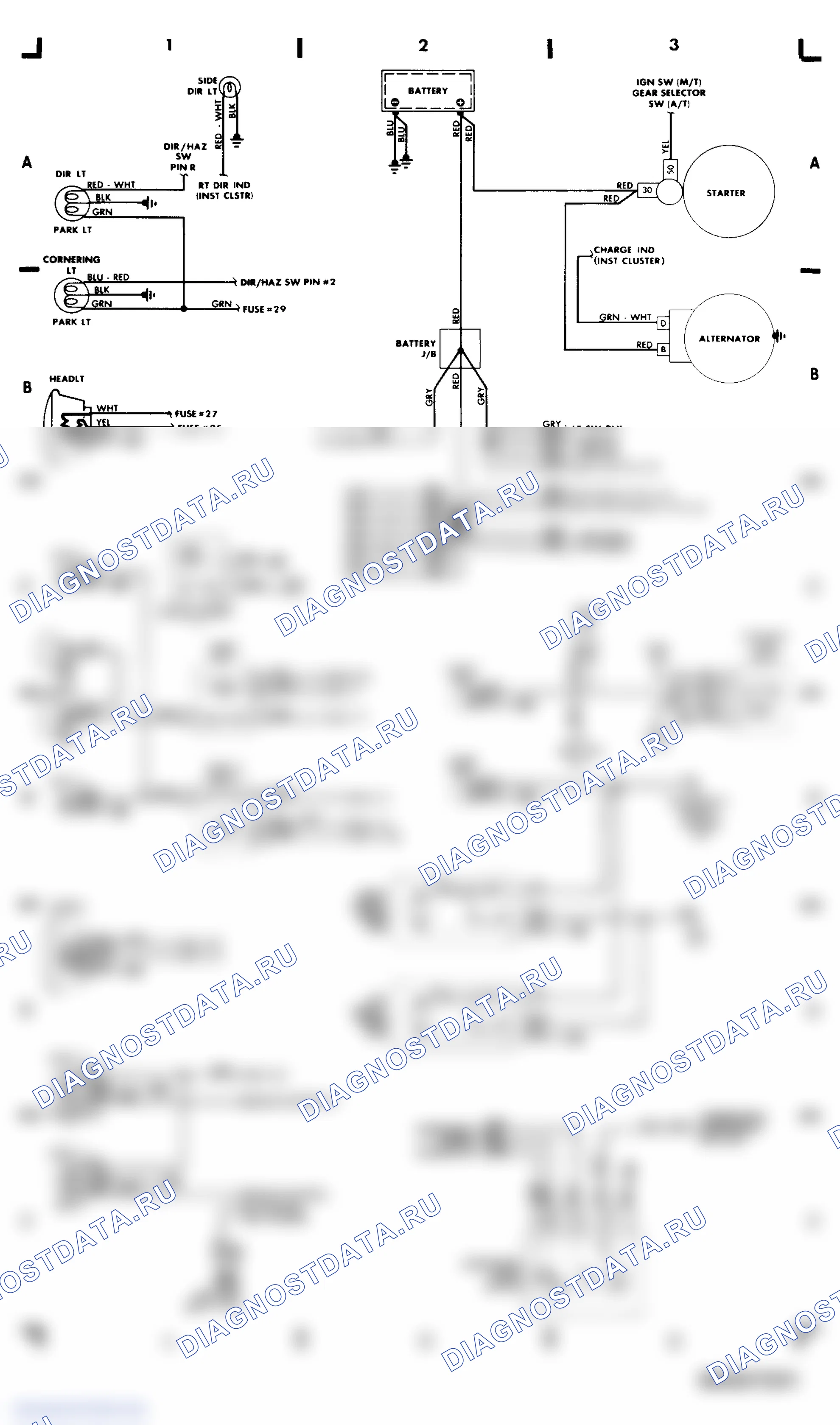 Engine Compartment & Headlights (Grid 1-3). Saab 9000 I