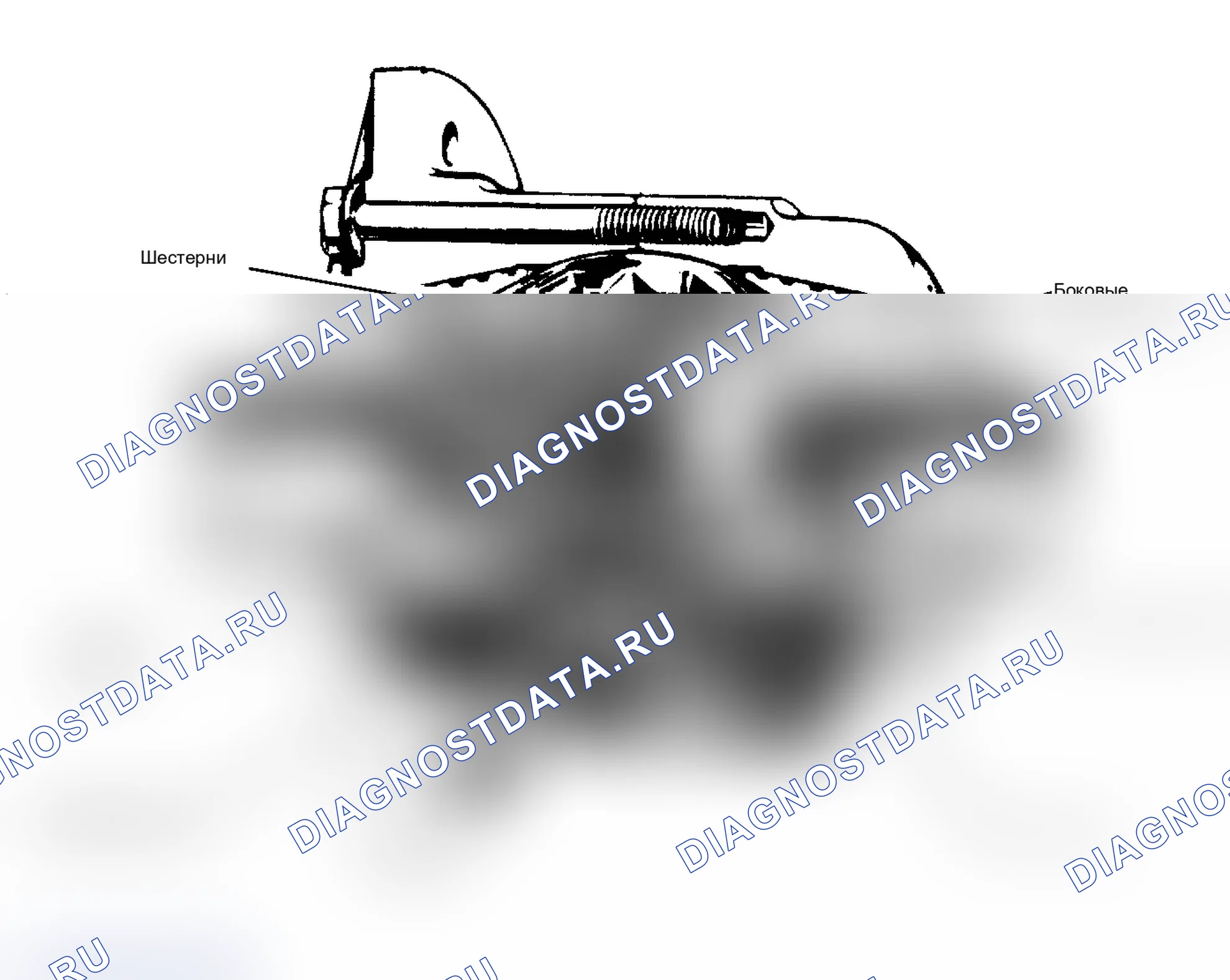 Рис. 3: Вид в разрезе конусного тормозного дифференциала конструкции Borg-Warner. Chevrolet El Camino V