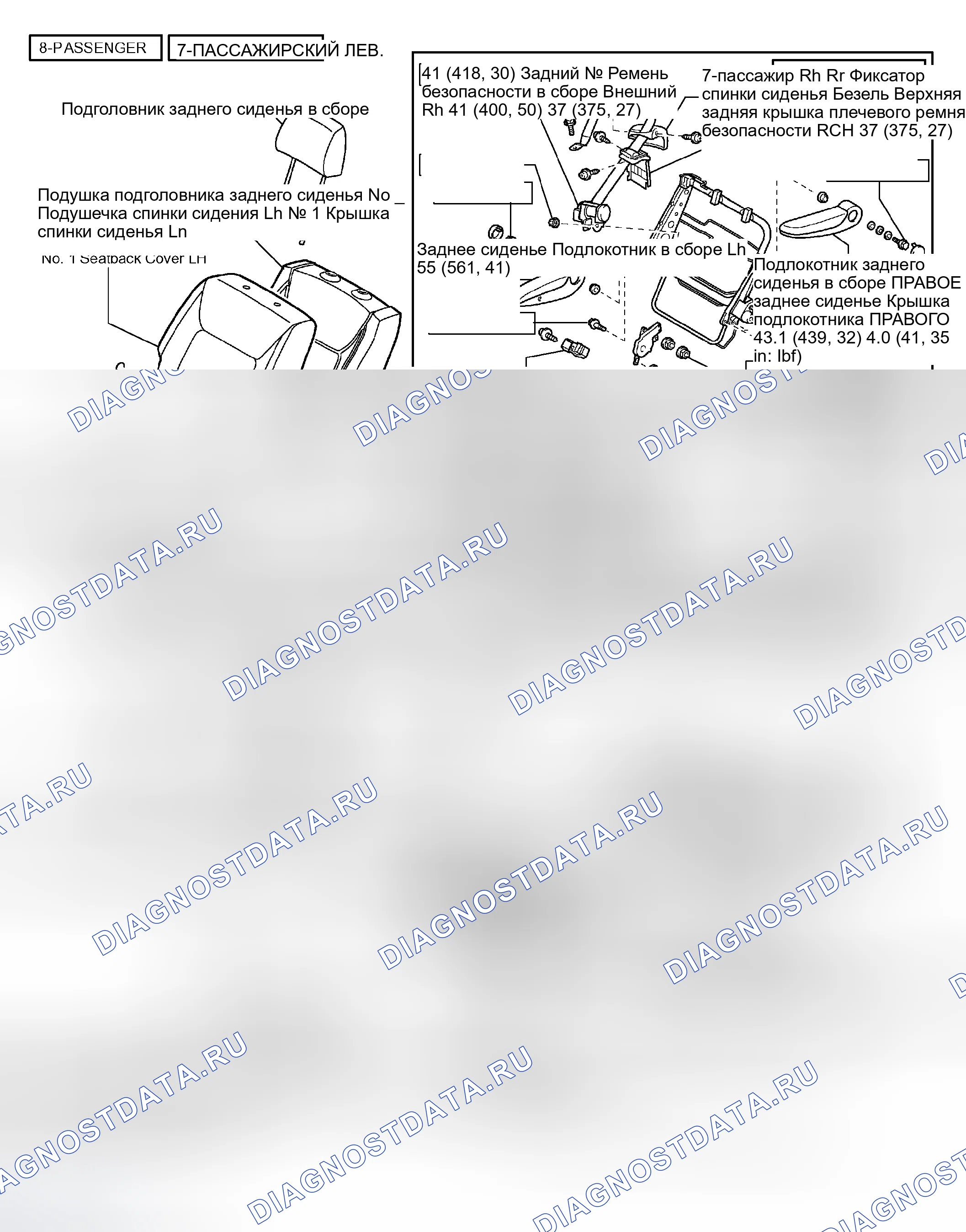 Рис. 31: КОМПОНЕНТЫ. Toyota Sienna II