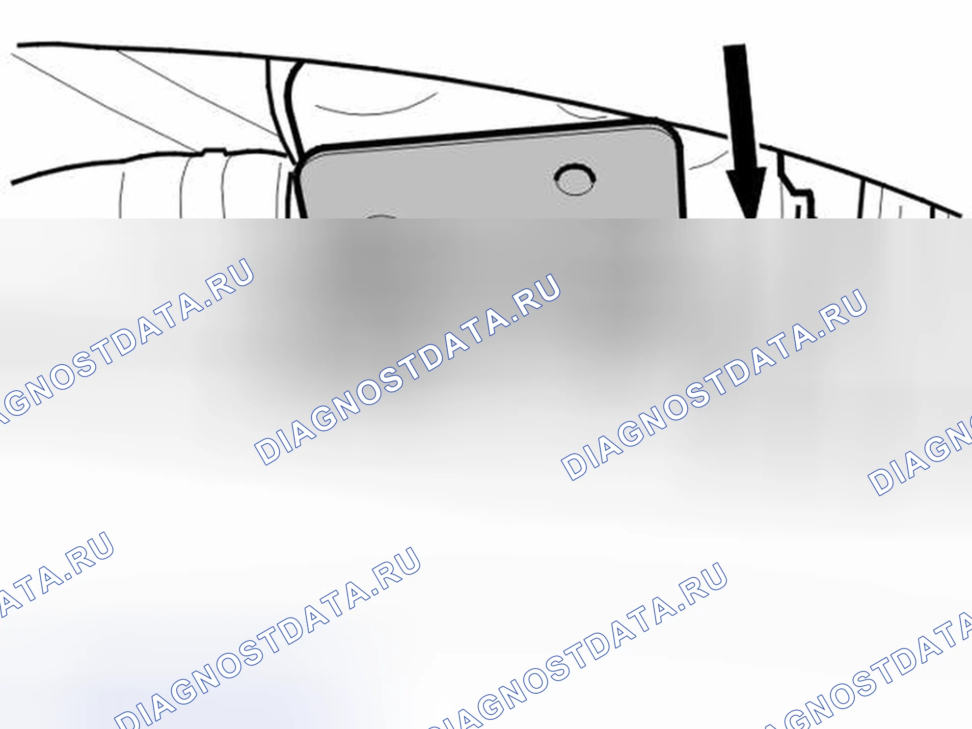 Рис. 123: Демонтаж контейнера угольного фильтра. Volvo S60 I рестайлинг