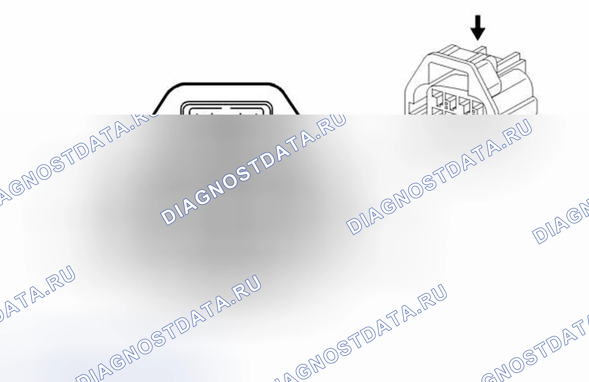 Рис. 467: X440 Привязные ремни к заднему бамперу (W49 с T79 или UD7). Chevrolet Traverse I