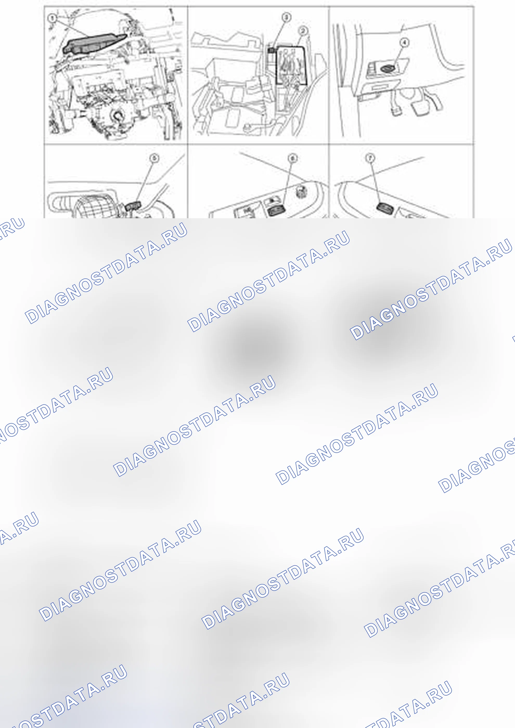 Рис. 423: Расположение компонентов. Nissan Altima L33