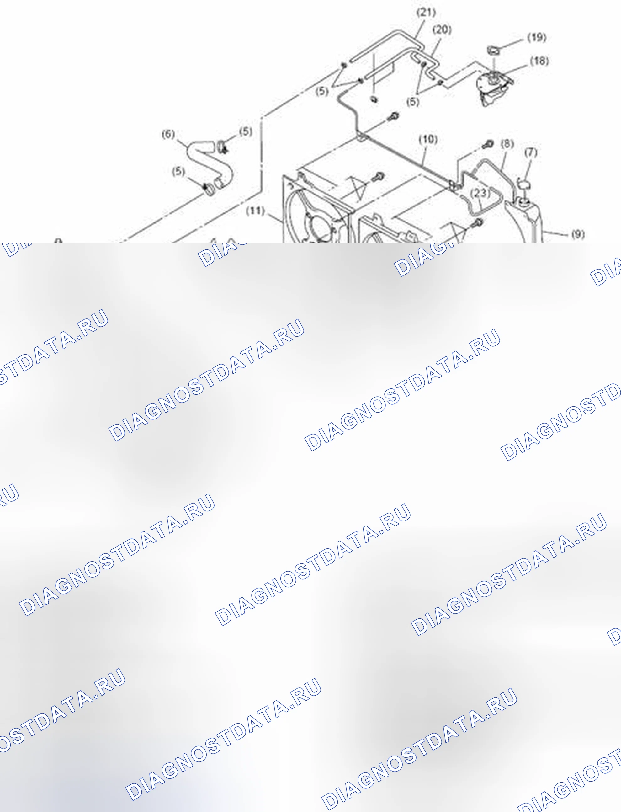 Рис. 8: ОПИСАНИЕ вентилятора охлаждения двигателя. Subaru Outback BR