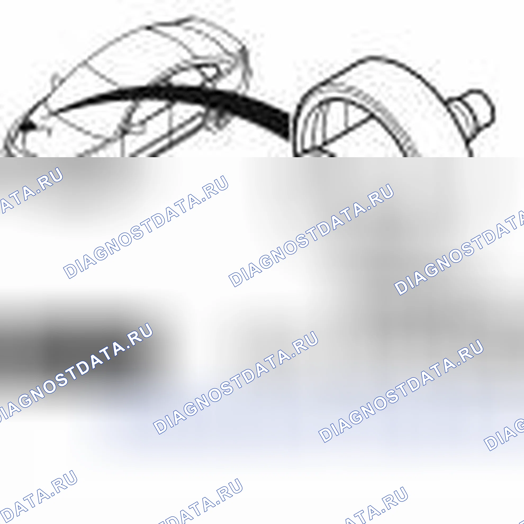 Рис. 58: Система охлаждения - слив, зарядка и отбор. Volvo S80 I