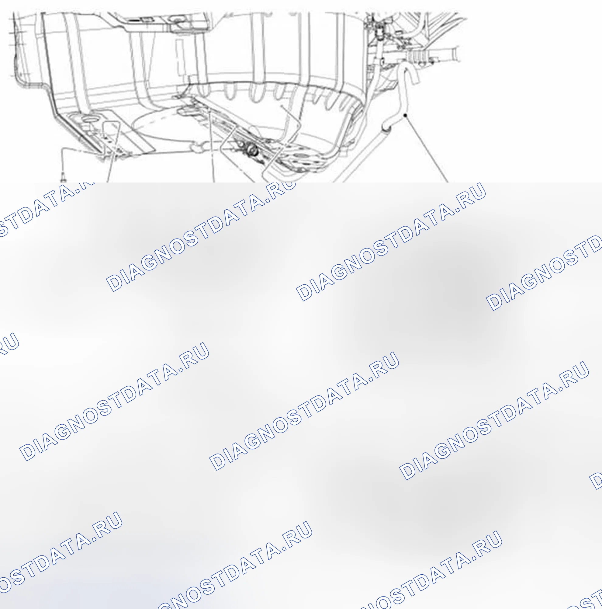 Рис. 122: Канистра с испарительными выбросами (EVAP) - складная. Ford Mustang V рестайлинг