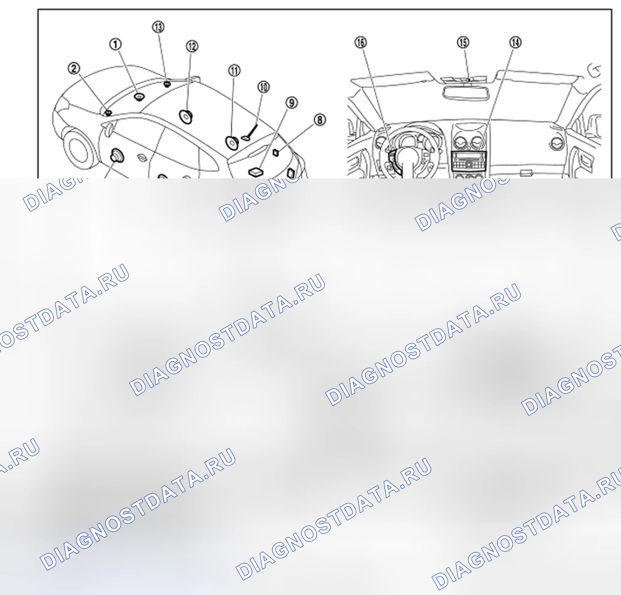 Рис. 10: Расположение компонентов. Honda S-MX I