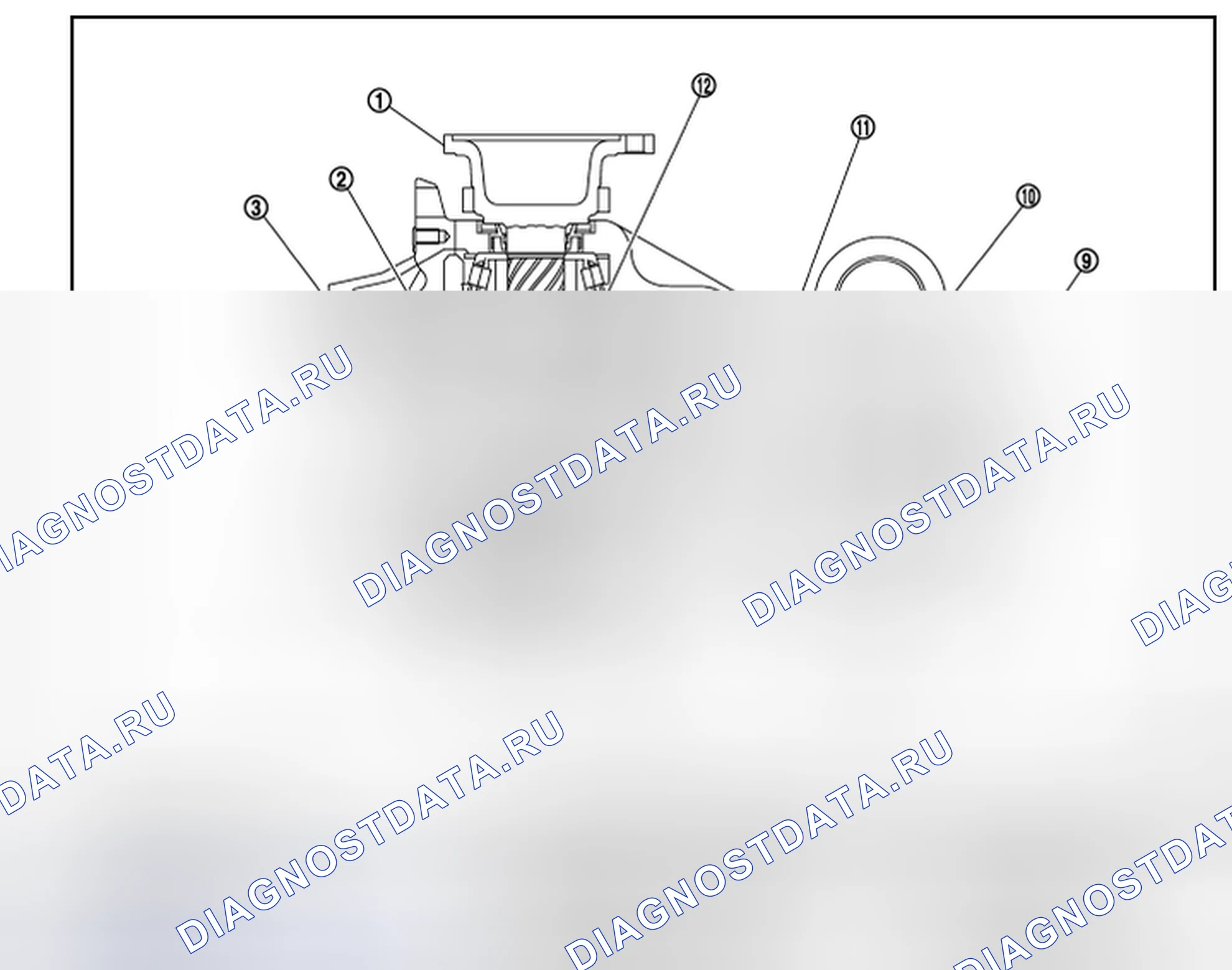 Рис. 2: ПОПЕРЕЧНОЕ СЕЧЕНИЕ. Honda MDX I