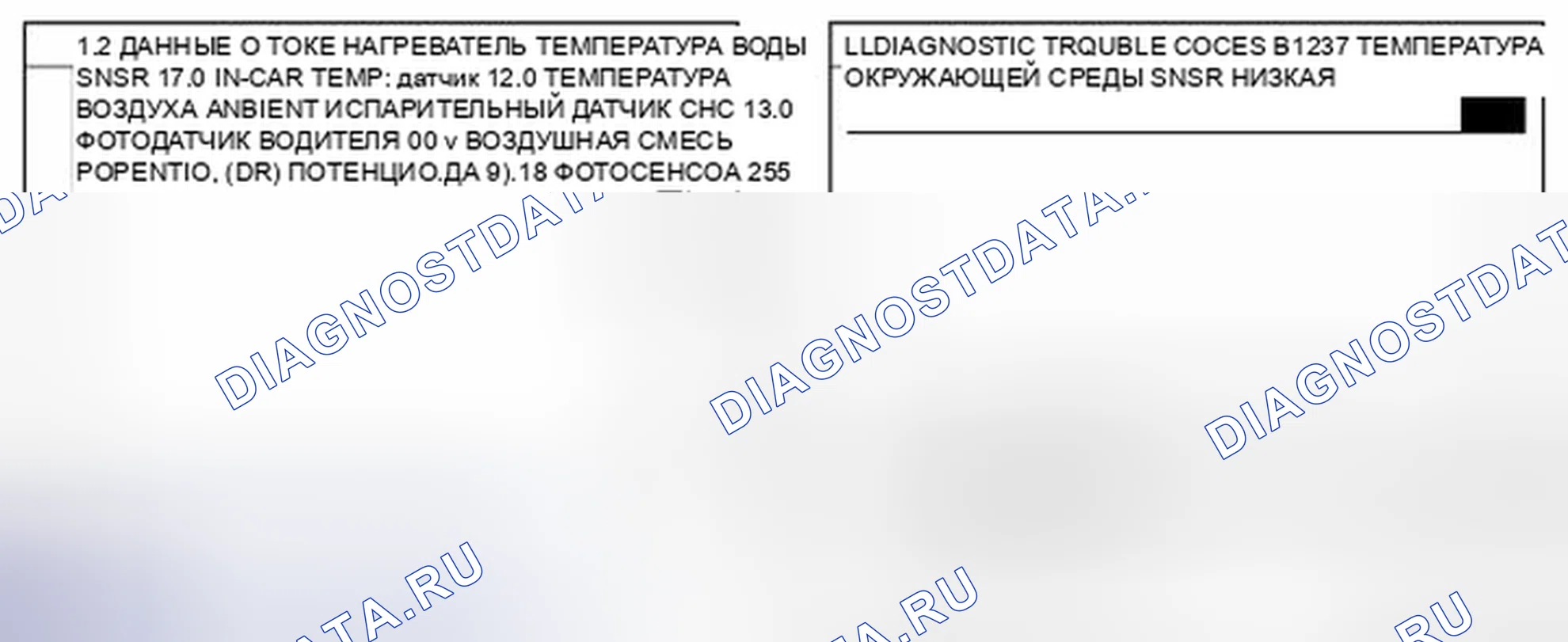 Рис. 84: Данные инструмента сканирования монитора. Kia Magentis II рестайлинг