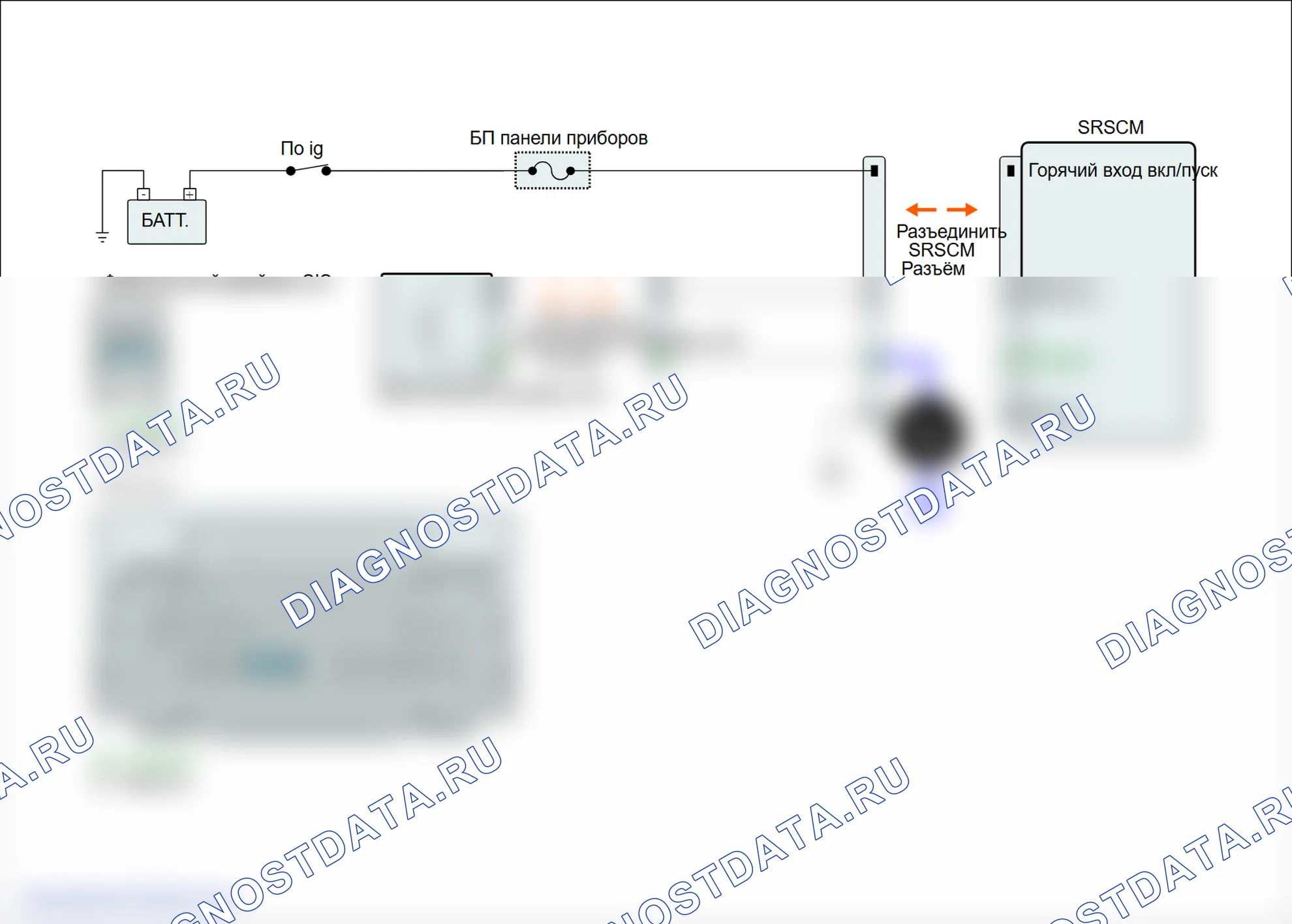 B1402: Замыкание цепи переднего привода SIS (датчика бокового удара) на батарею. Hyundai Genesis BH