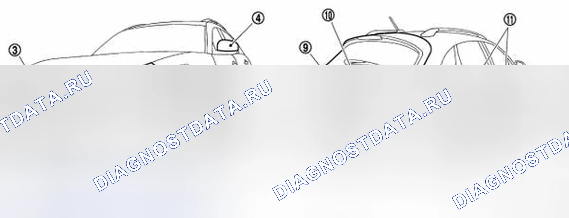 Рис. 210: Цвет наружной краски кузова. Infiniti FX37 II рестайлинг