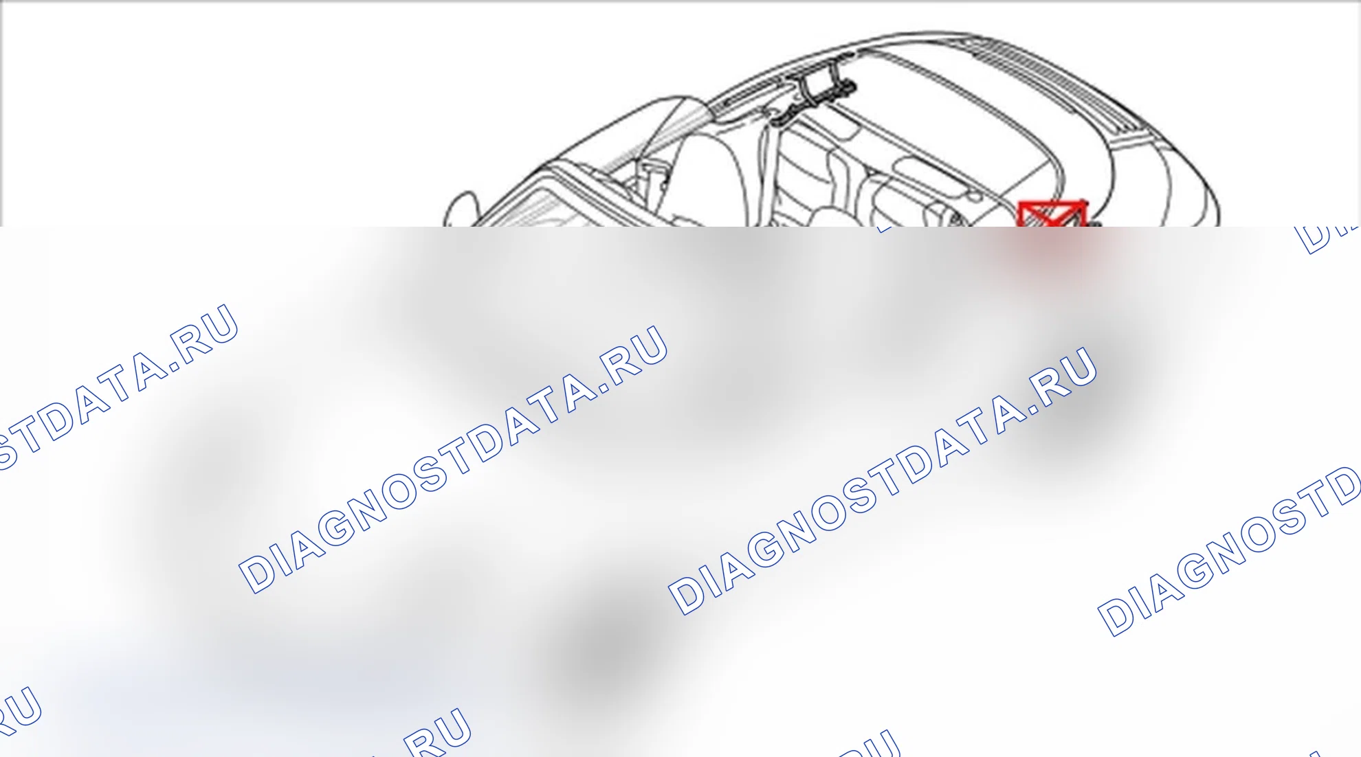 Рис. 297: Снятие петли для крышки верхней коробки. Porsche 911 GT3 997