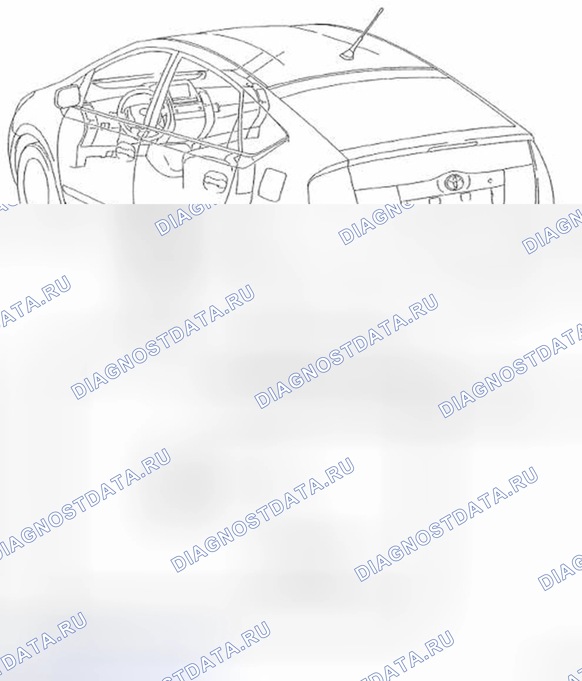 Рис. 328: КОМПОНЕНТЫ. Toyota Prius II рестайлинг