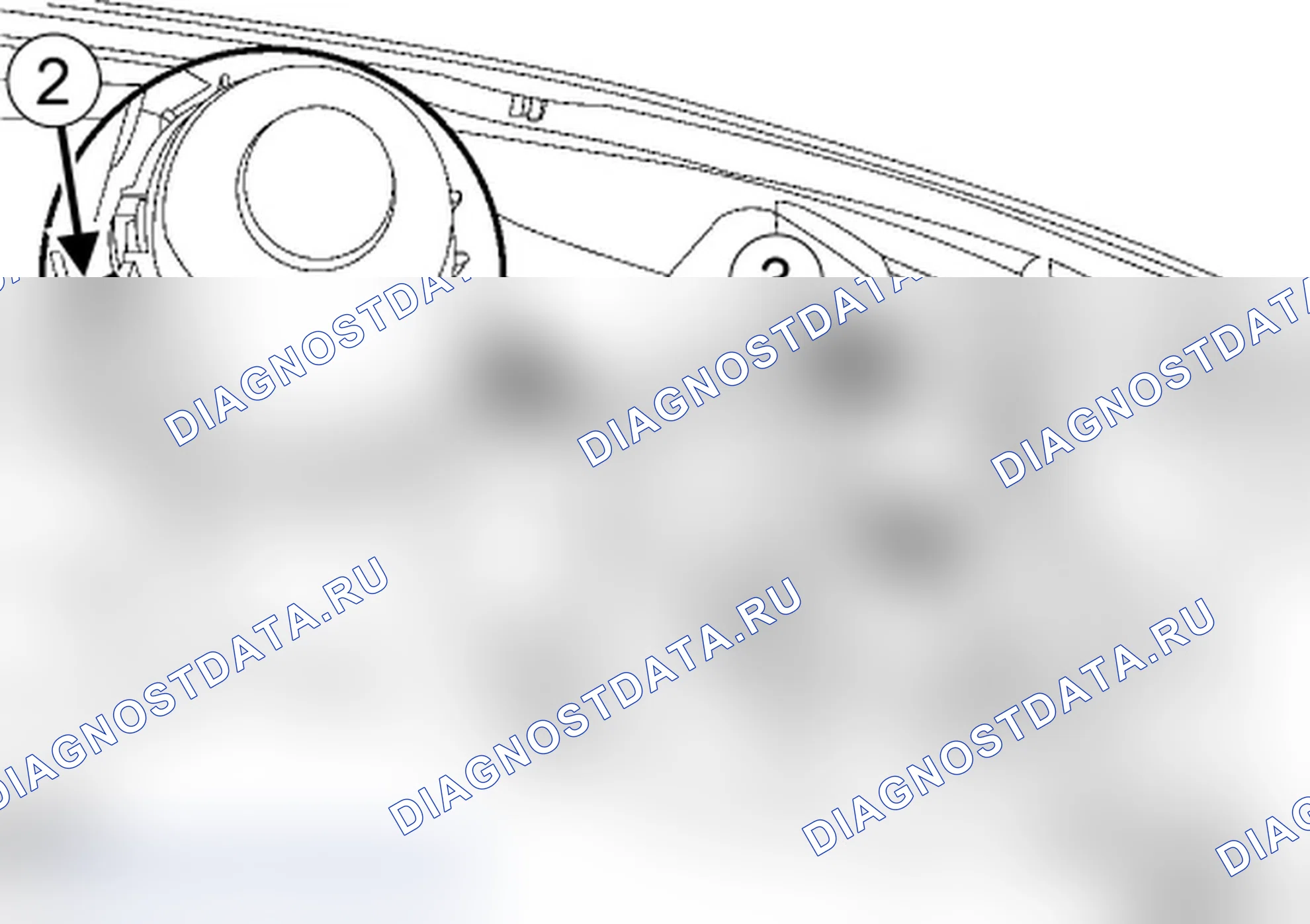Исполнительный механизм корректора фар. Renault Scenic III