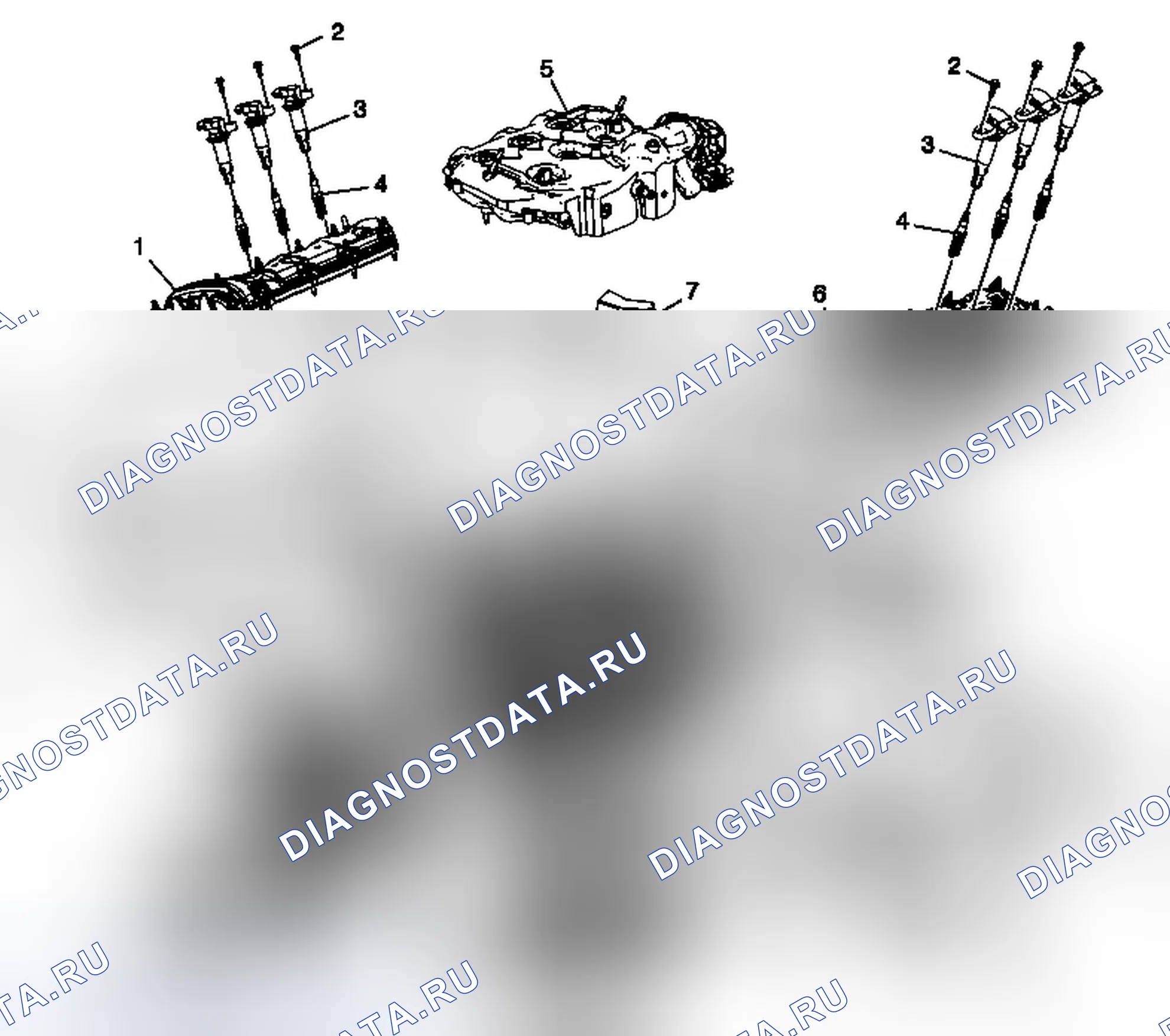 Рис. 63: Виды в разобранном виде. Chevrolet Traverse I