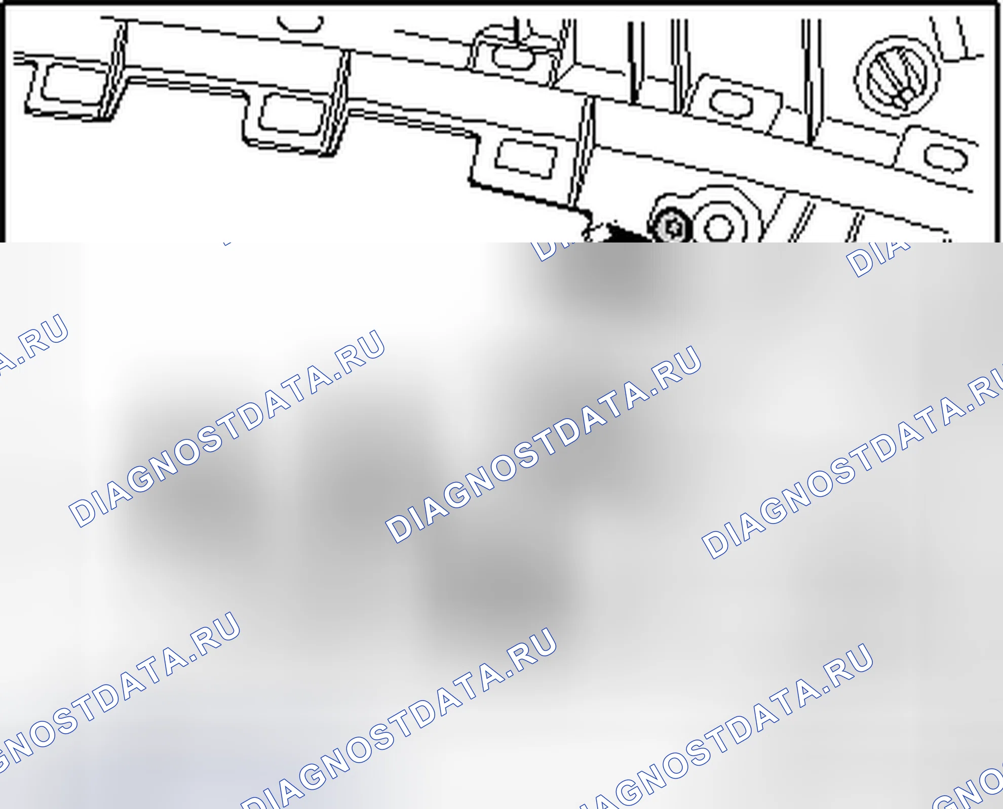 Рис. 77: ПЕРЕКЛЮЧАТЕЛИ ЗАДНЕГО ОКНА -E52- И -E54. Volkswagen Passat B6