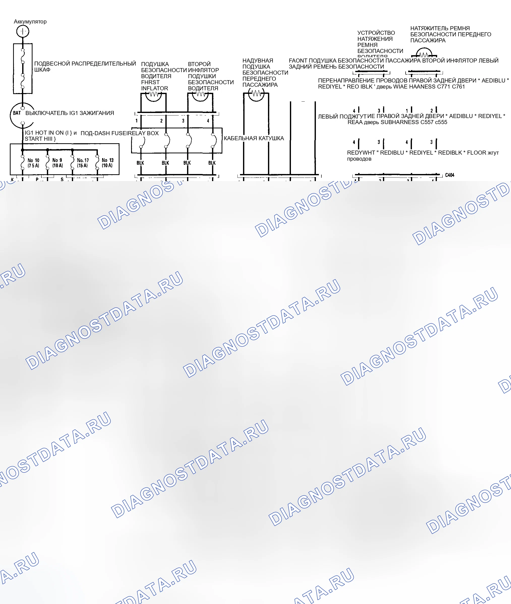 Рис. 5: Принципиальная схема. Honda Element YH2