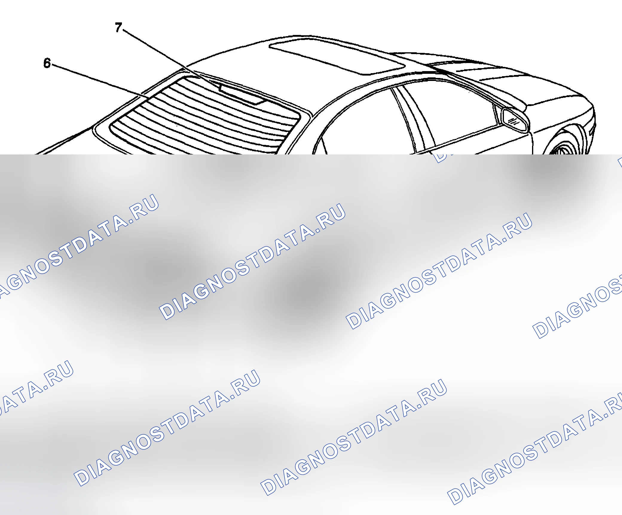 Рис. 51: Виды стационарных компонентов стеклоподъёмники. Hyundai Terracan I рестайлинг
