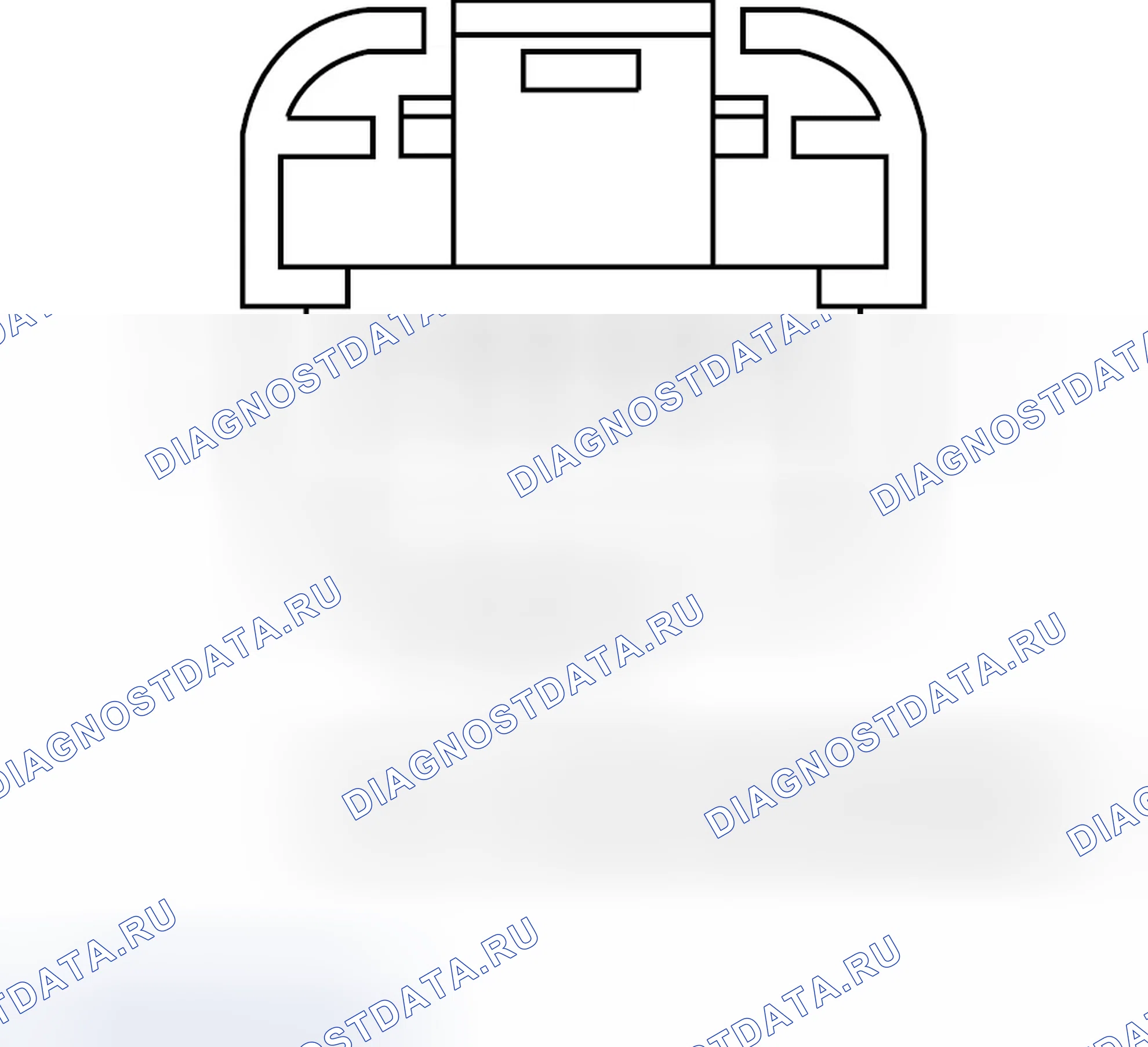 Рис. 149: Вид с торца разъема купольной лампы (перезаряжаемой). Dodge Caliber I
