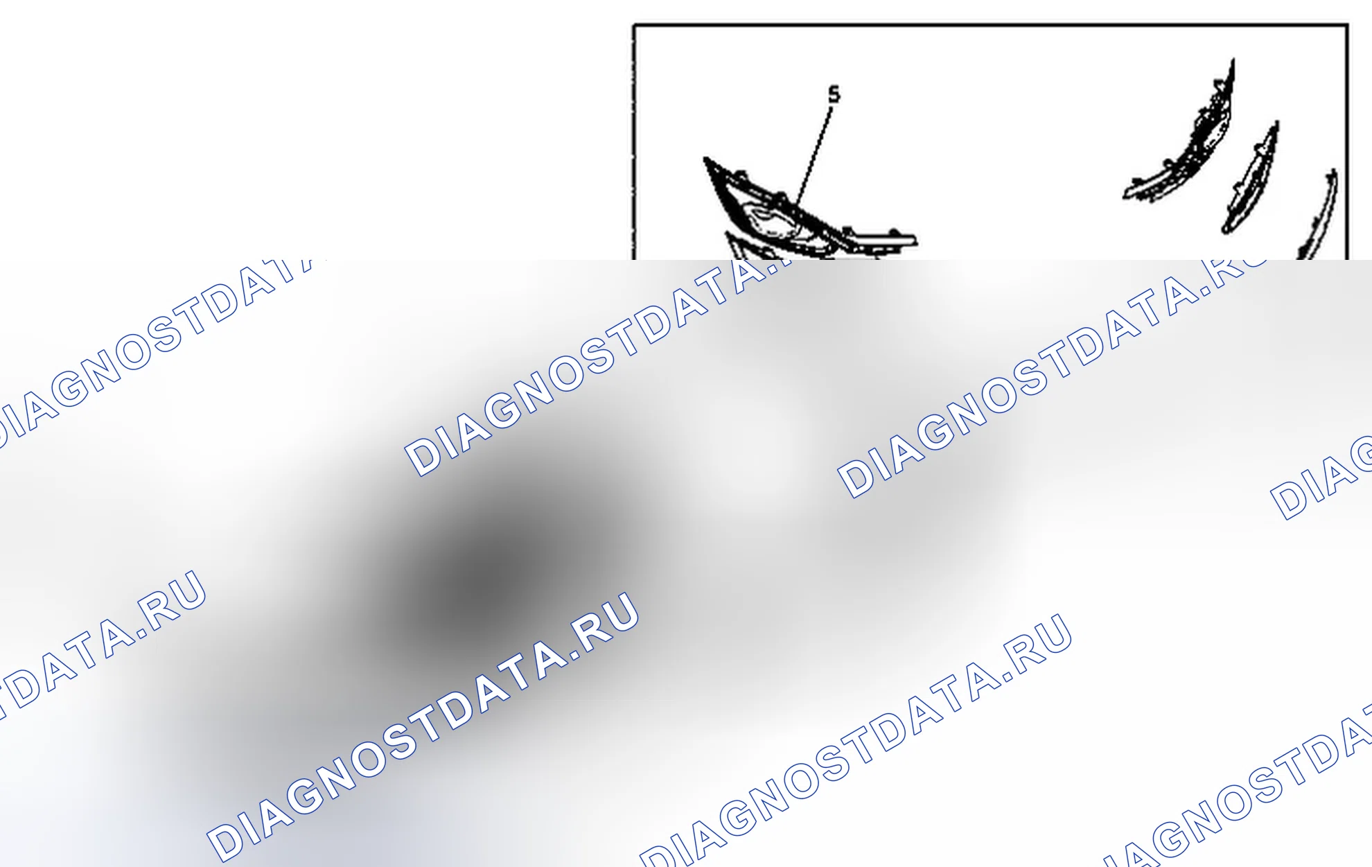 Рис. 3: Замена передней противотуманной фары. Chevrolet Spark M300