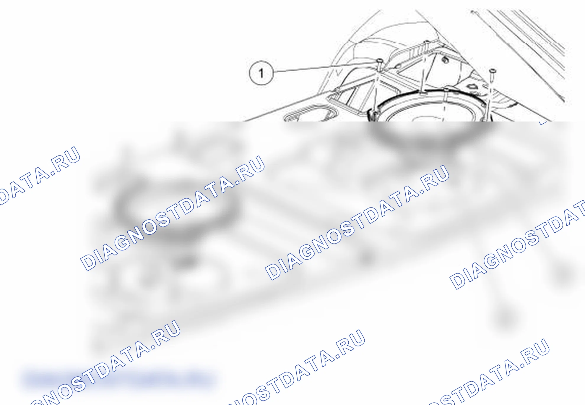Рис. 87: Динамик - полка для посылок. Ford Mustang V рестайлинг