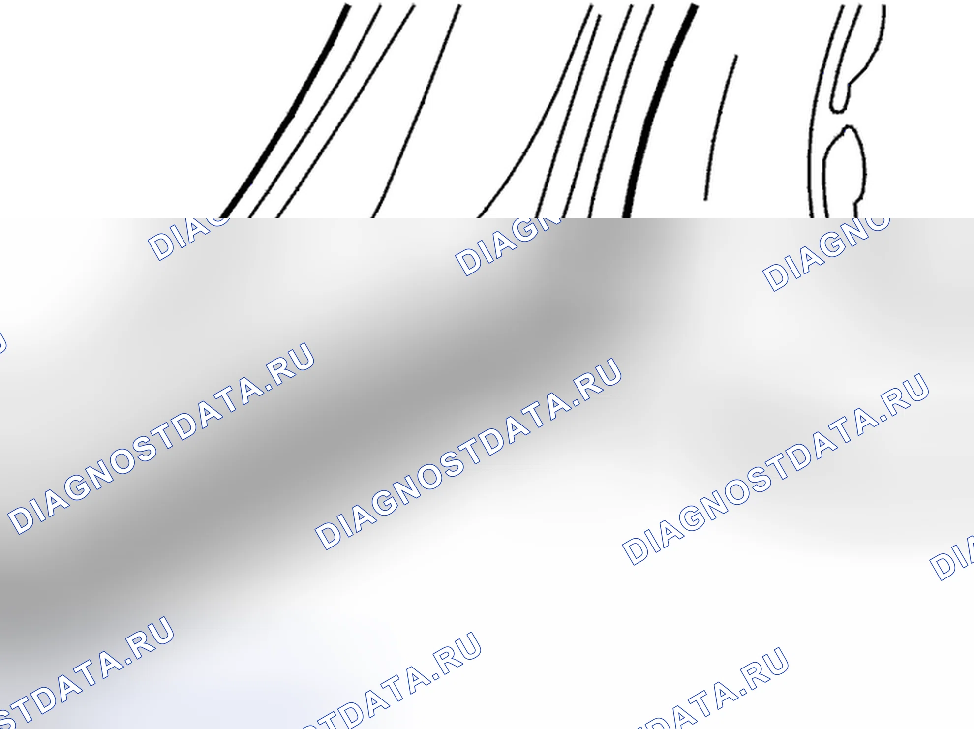 Рис. 1068: Снятие накладки подоконника. Volvo V70 II