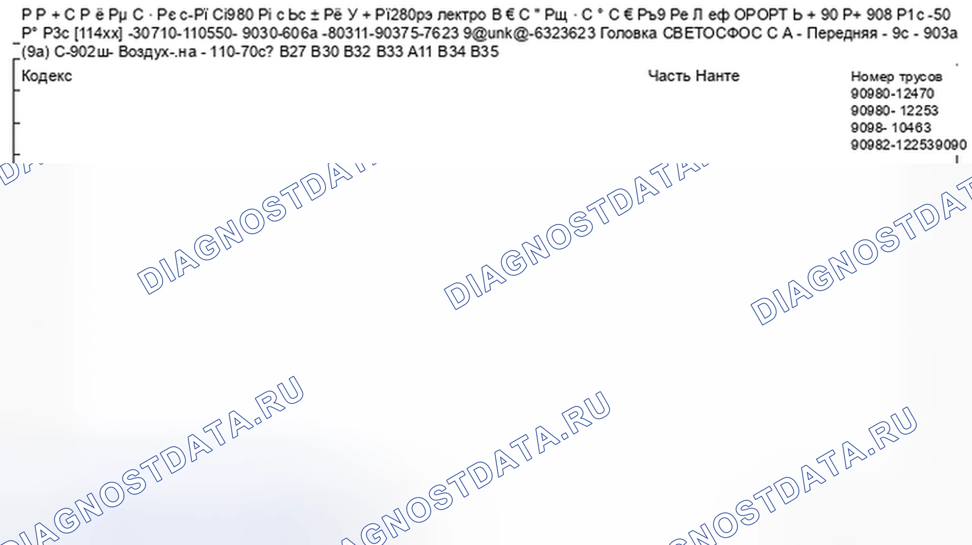 Рис. 82: НОМЕР ДЕТАЛИ СОЕДИНИТЕЛЕЙ. Toyota Matrix E140