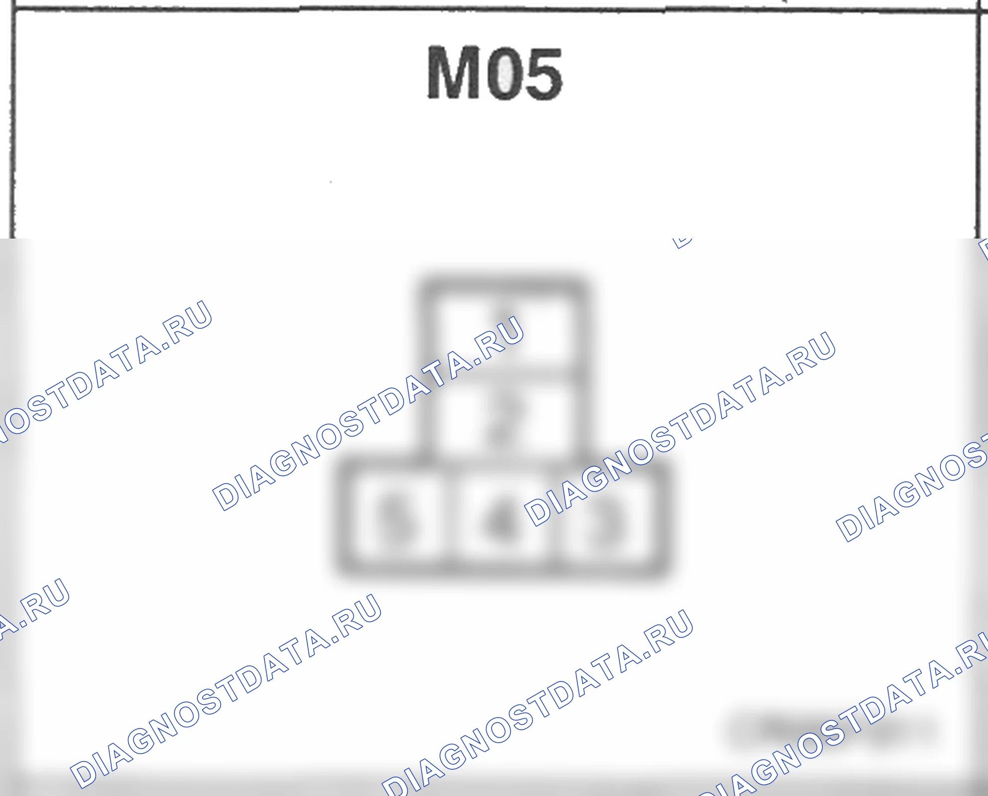 Распиновка разъёма M05 — основного жгута. Hyundai Accent LC
