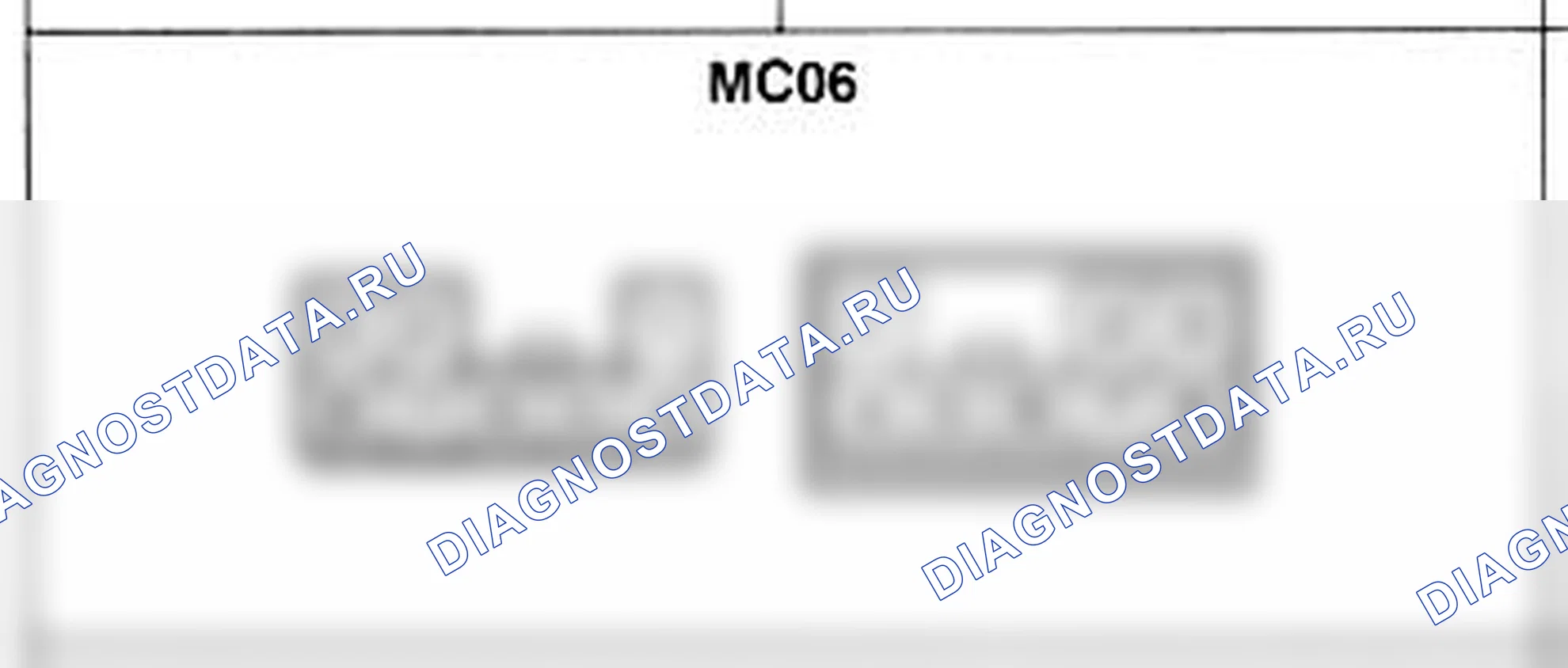 Распиновка разъёма MC06 — основного жгута. Hyundai Atos MX