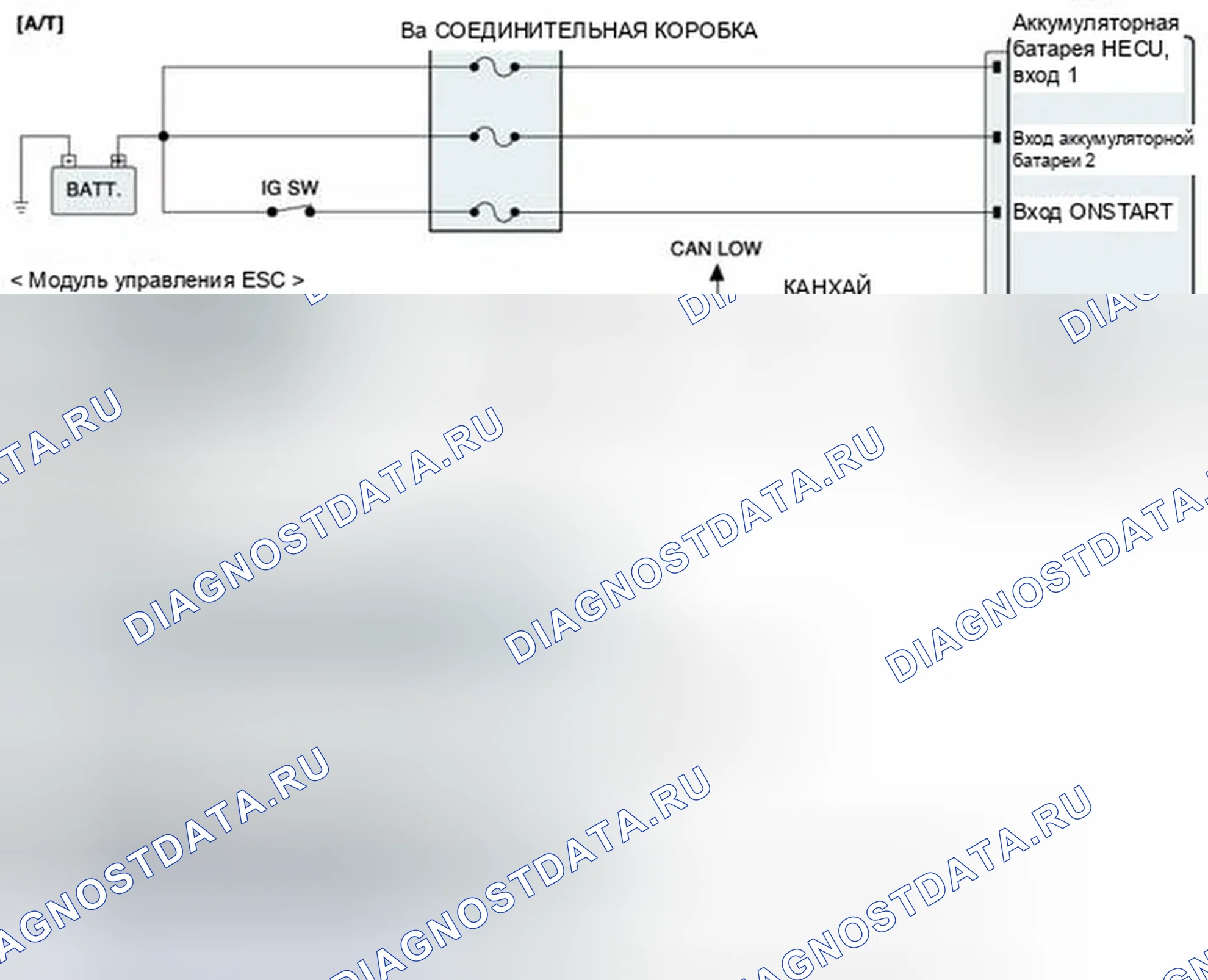 Рис. 134: Схема диагностической цепи. Hyundai Elantra V