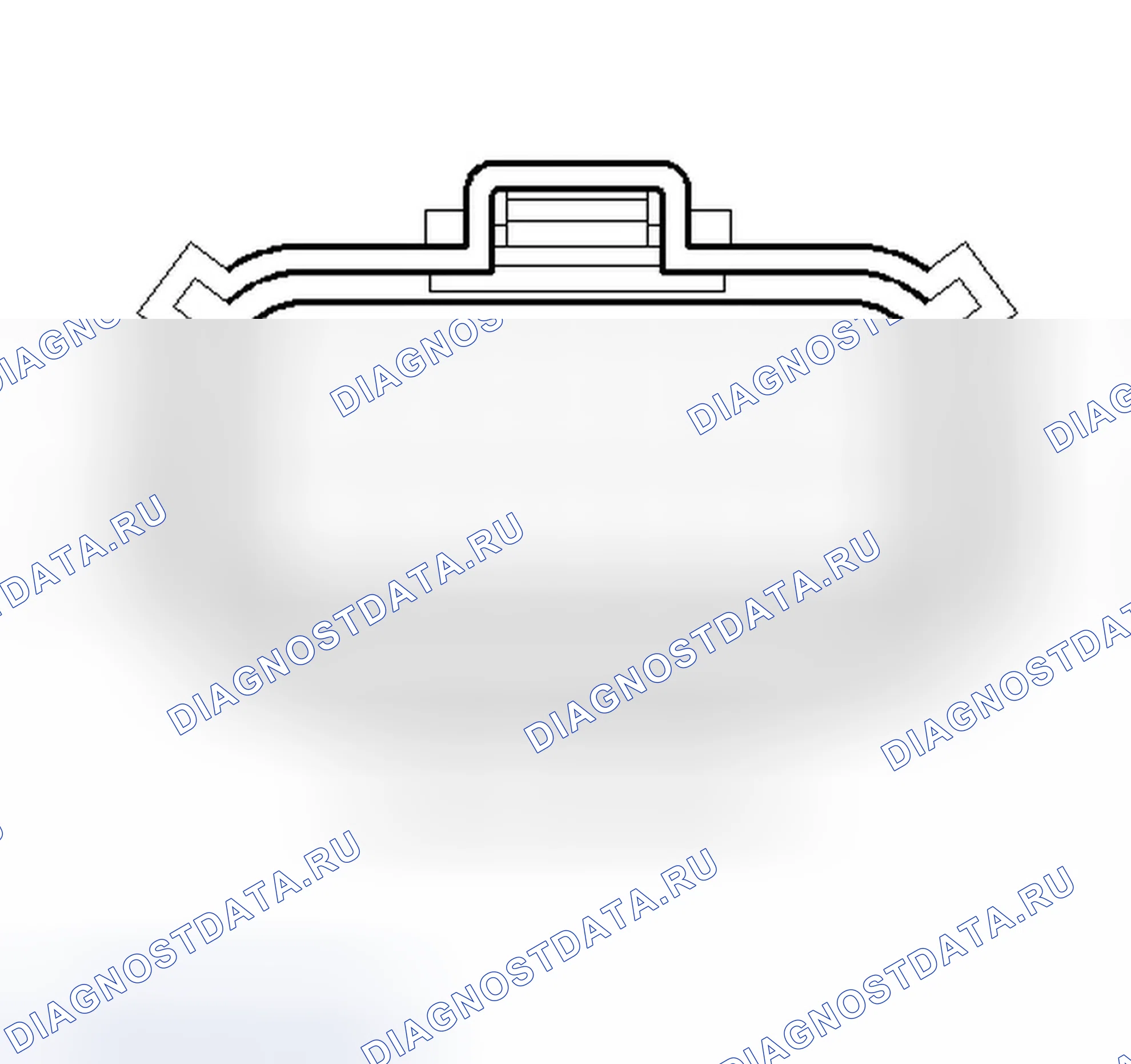Рис. 31: Вид с торца разъема со стороны кузова (экспорт хэтчбека) (C306). Dodge Magnum I