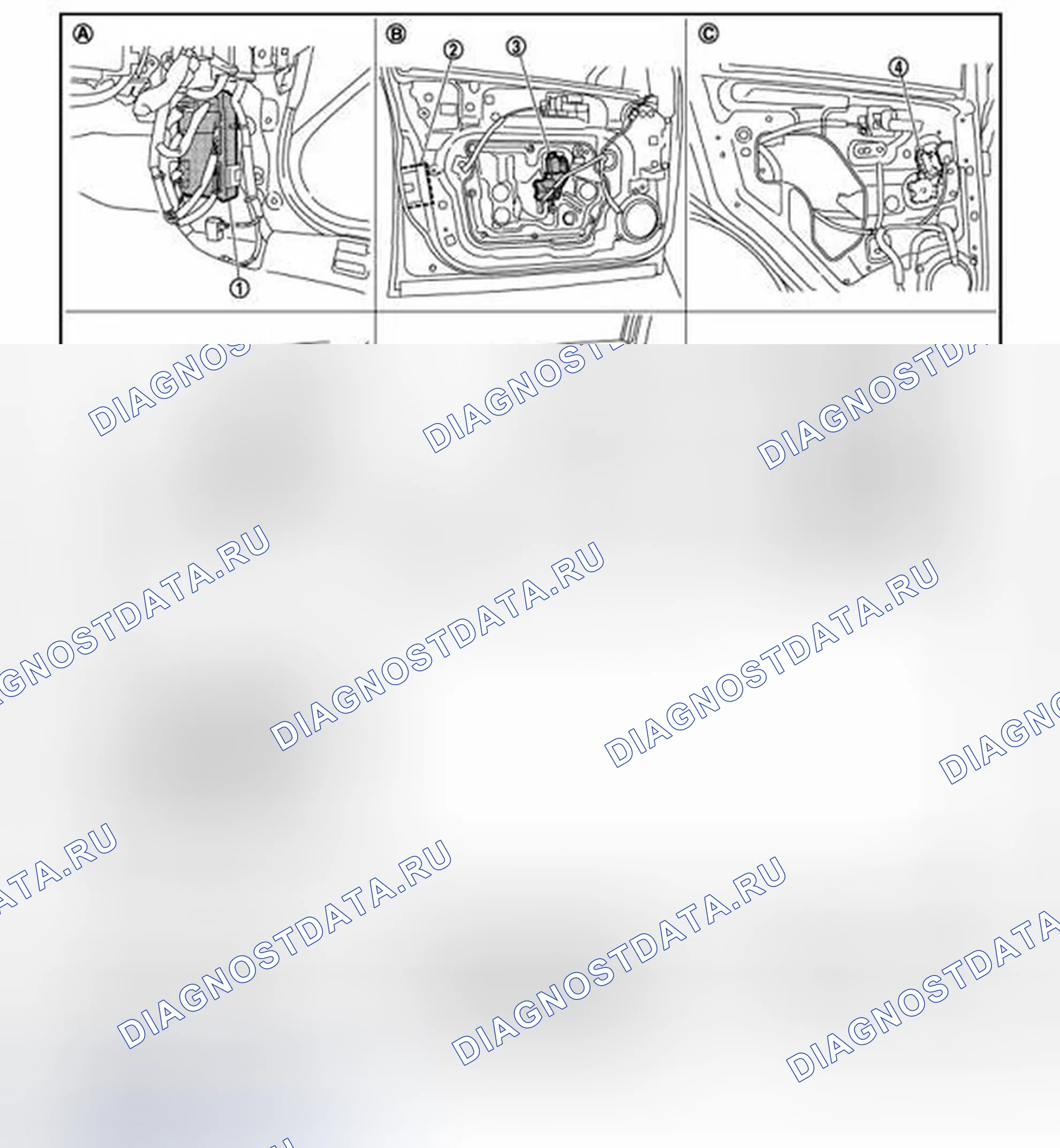 Рис. 6: Расположение компонентов. Infiniti EX35 I