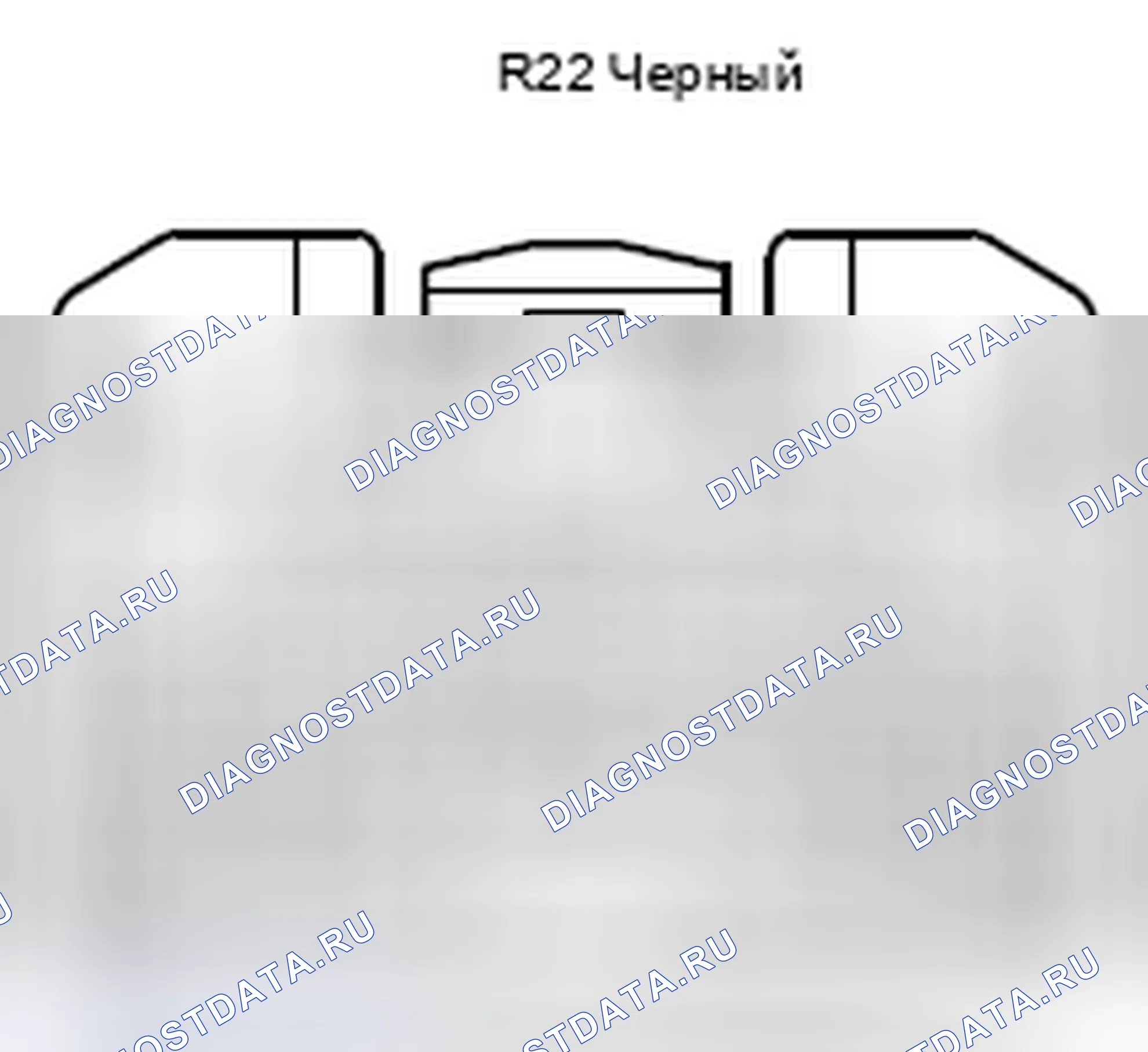 Рис. 662: Вид с торца разъема ECU управления подвеской (R22). Lexus GX J150