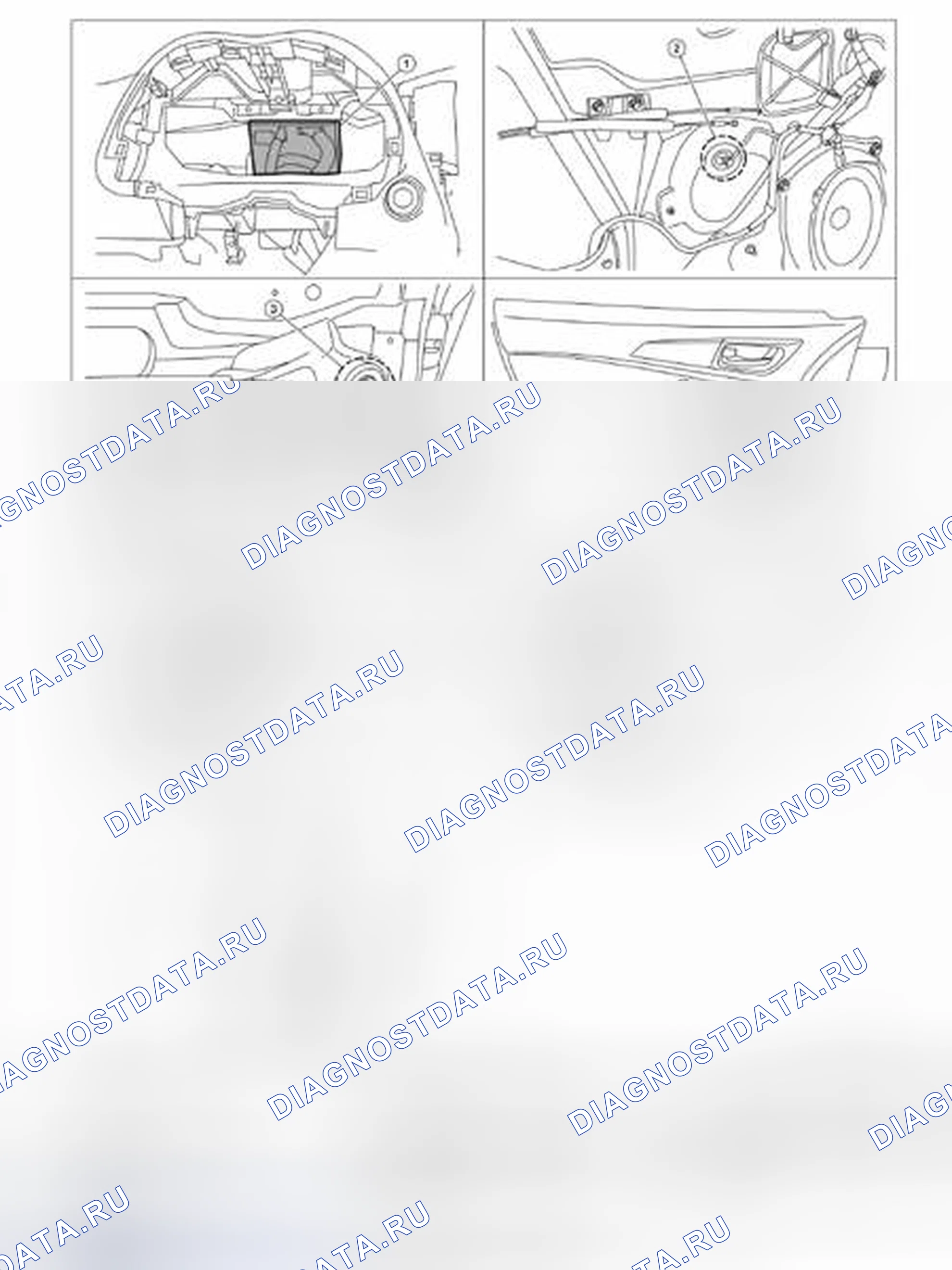 Рис. 38: Расположение компонентов. Nissan Pathfinder IV рестайлинг