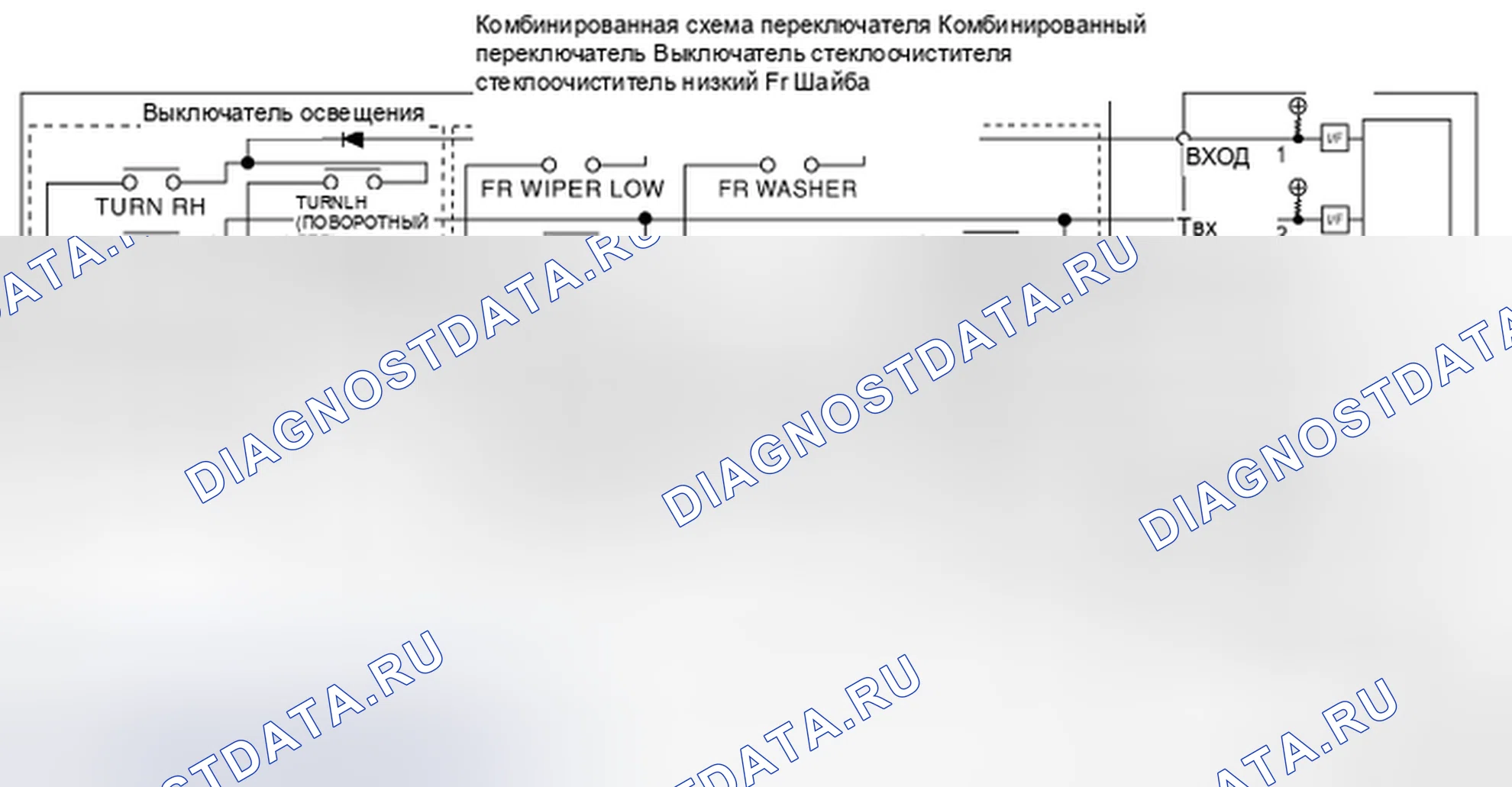 Рис. 43: КОМБИНИРОВАННАЯ КОММУТАЦИОННАЯ МАТРИЦА. Honda Passport I