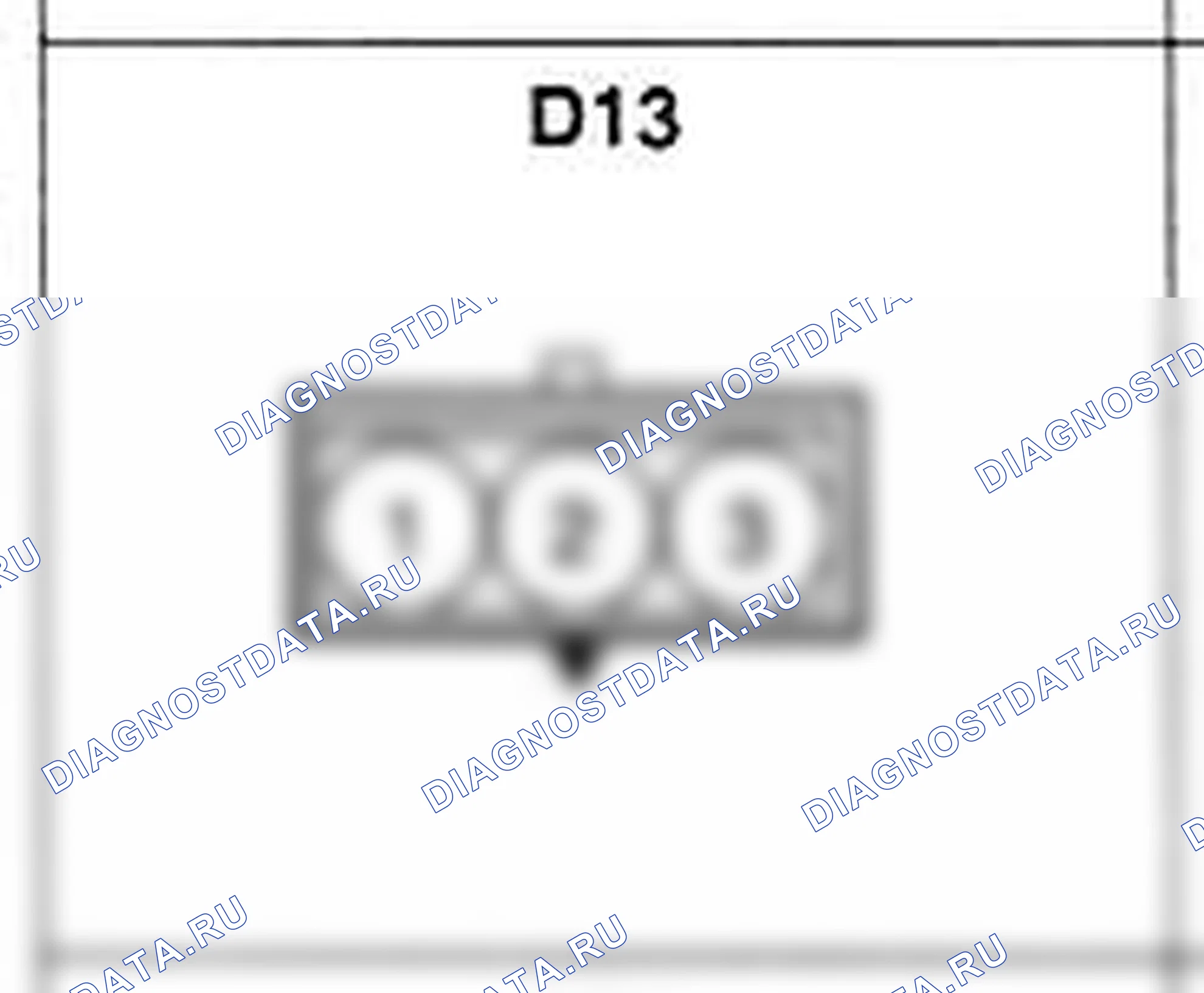 Распиновка разъёма D13 — дверного жгута. Hyundai H-1 A1