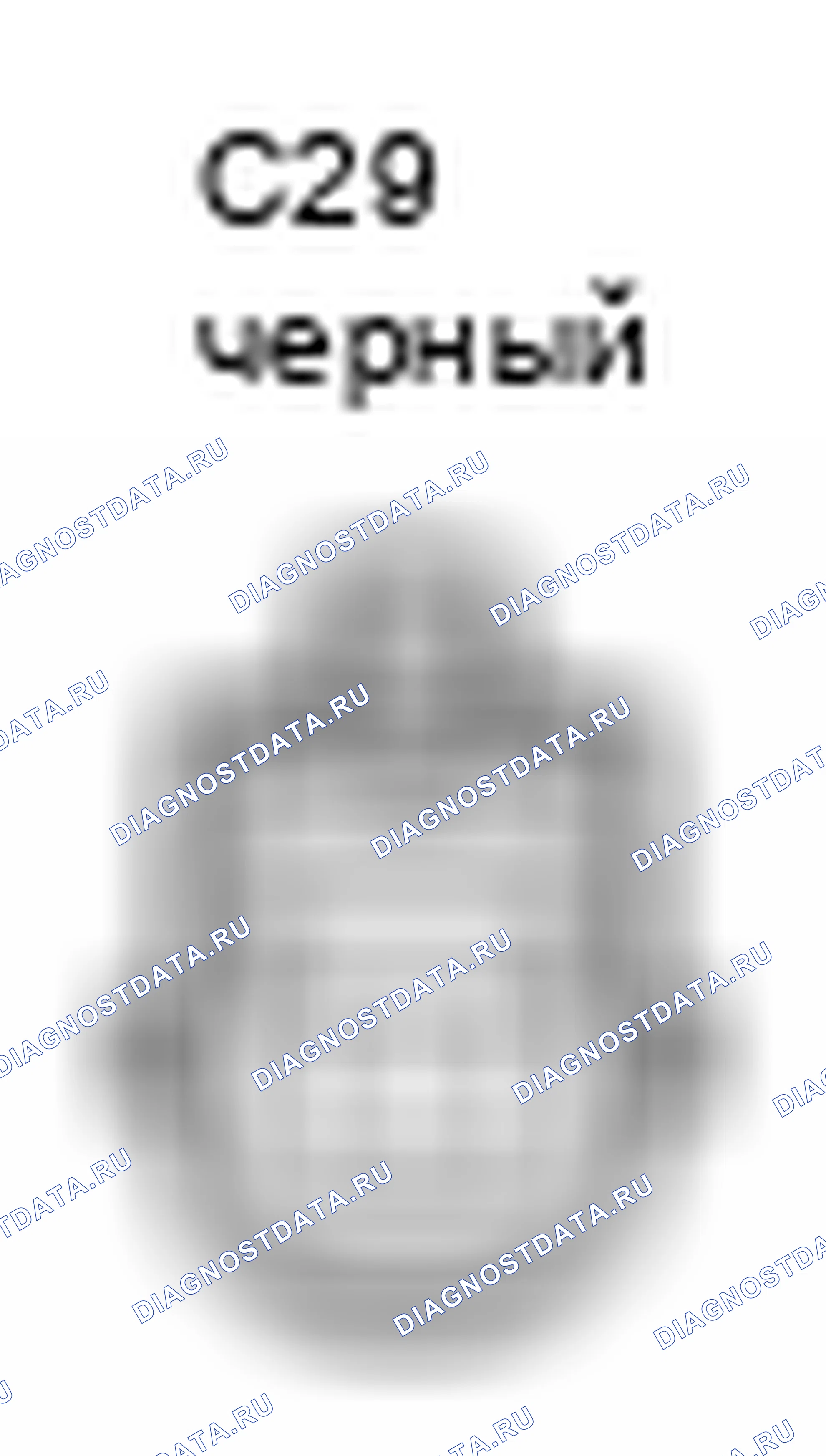 Рис. 1244: Вид с торца разъема стартера (C29). Toyota Camry XV40 рестайлинг
