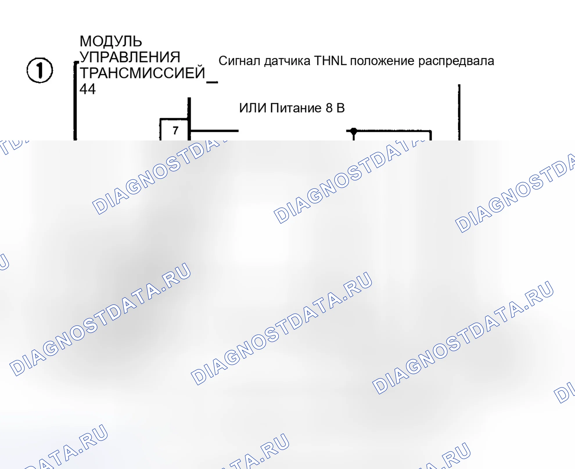 Рис. 111: Тест 9A, Вид 1 - Схема системы. Chrysler Concorde I