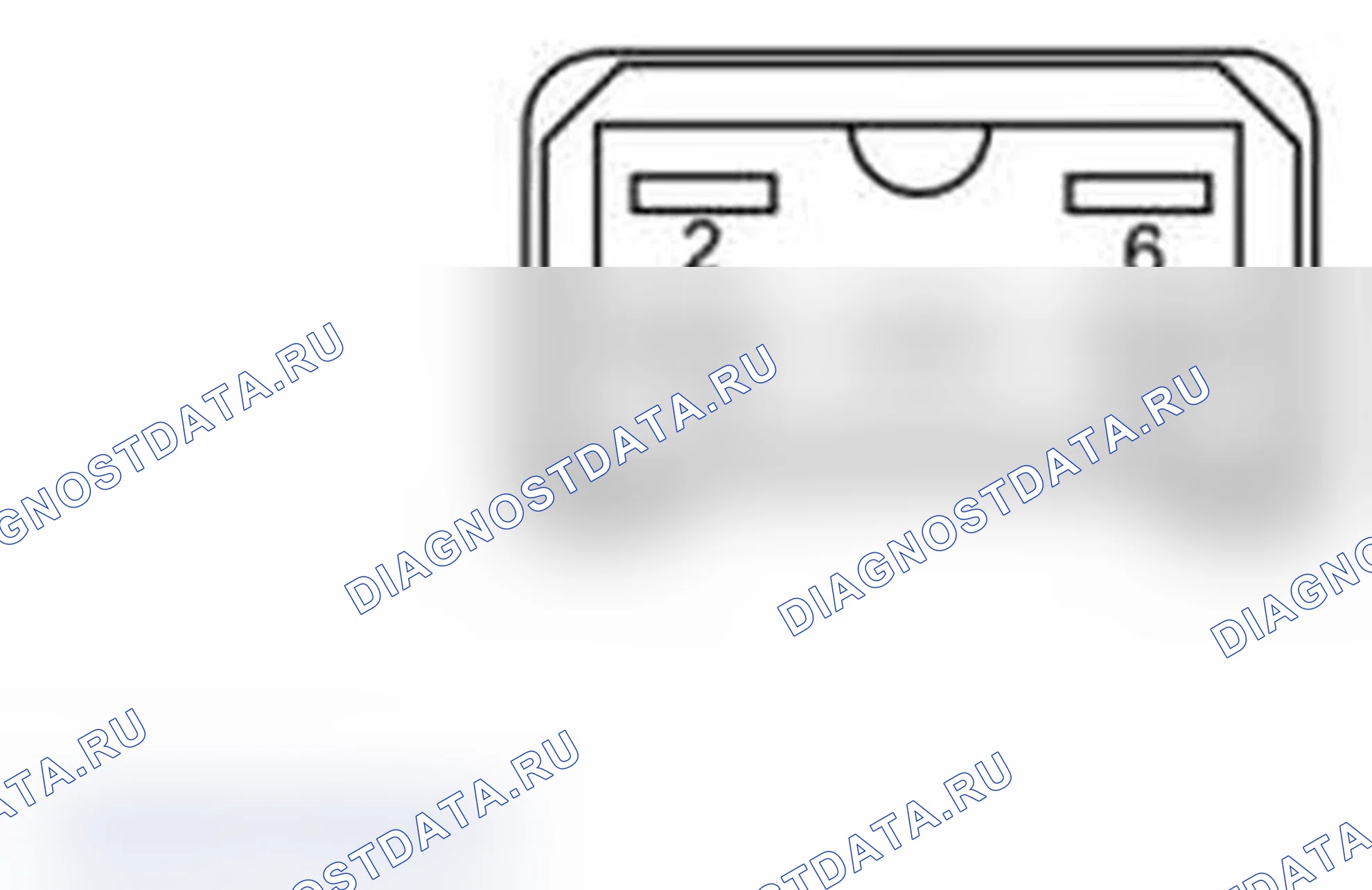 Рис. 55: Переключатель двигателя воздуходувки. Ford Transit Connect I рестайлинг