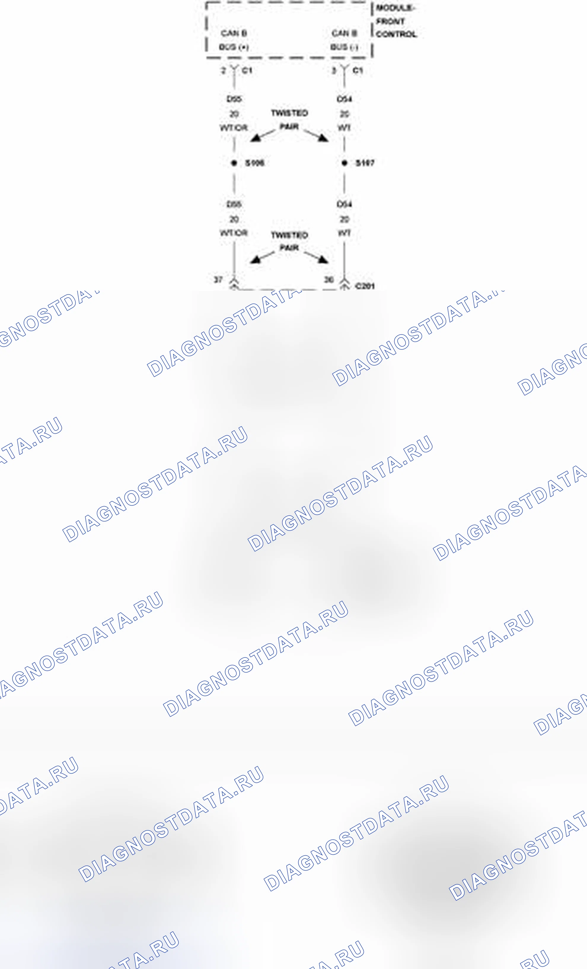 Рис. 3: U0019-CAN B шина. Dodge Dakota III рестайлинг