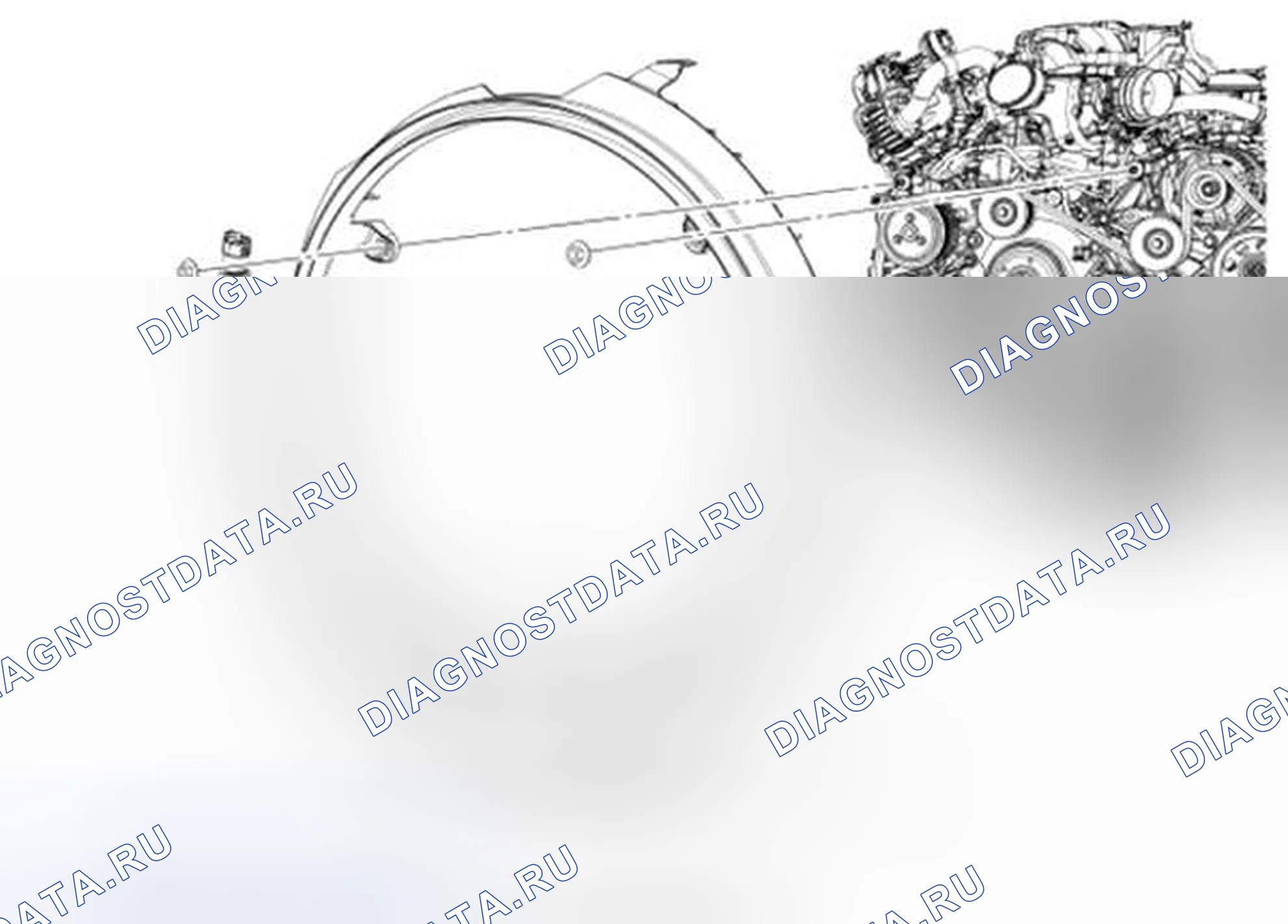 Рис. 113: Статор вентилятора охлаждения. Ford Pickup F250 Super Duty II