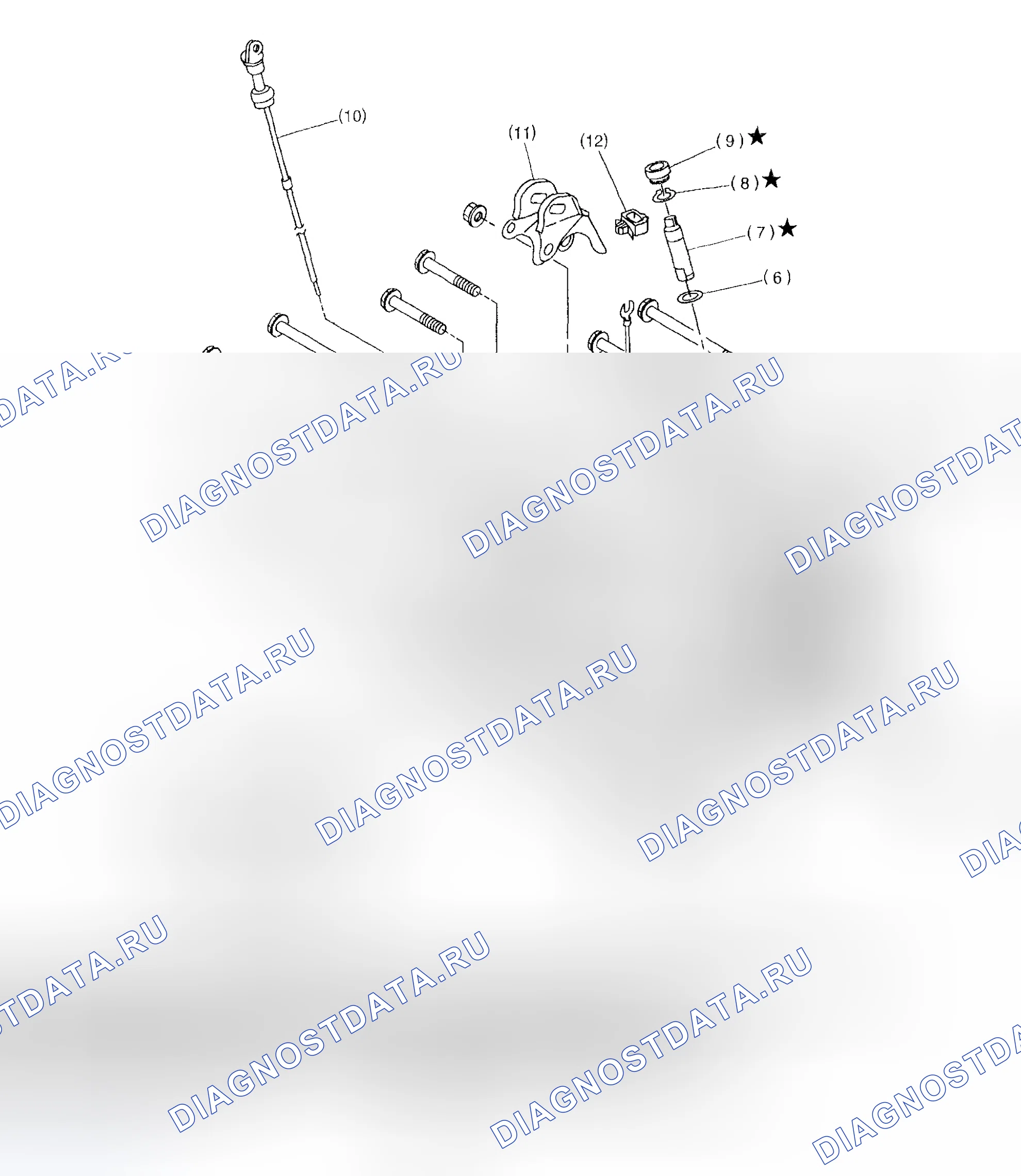 Рис. 174: Идентификация компонентов корпуса коробки передач. Subaru Impreza GD/GC/GG